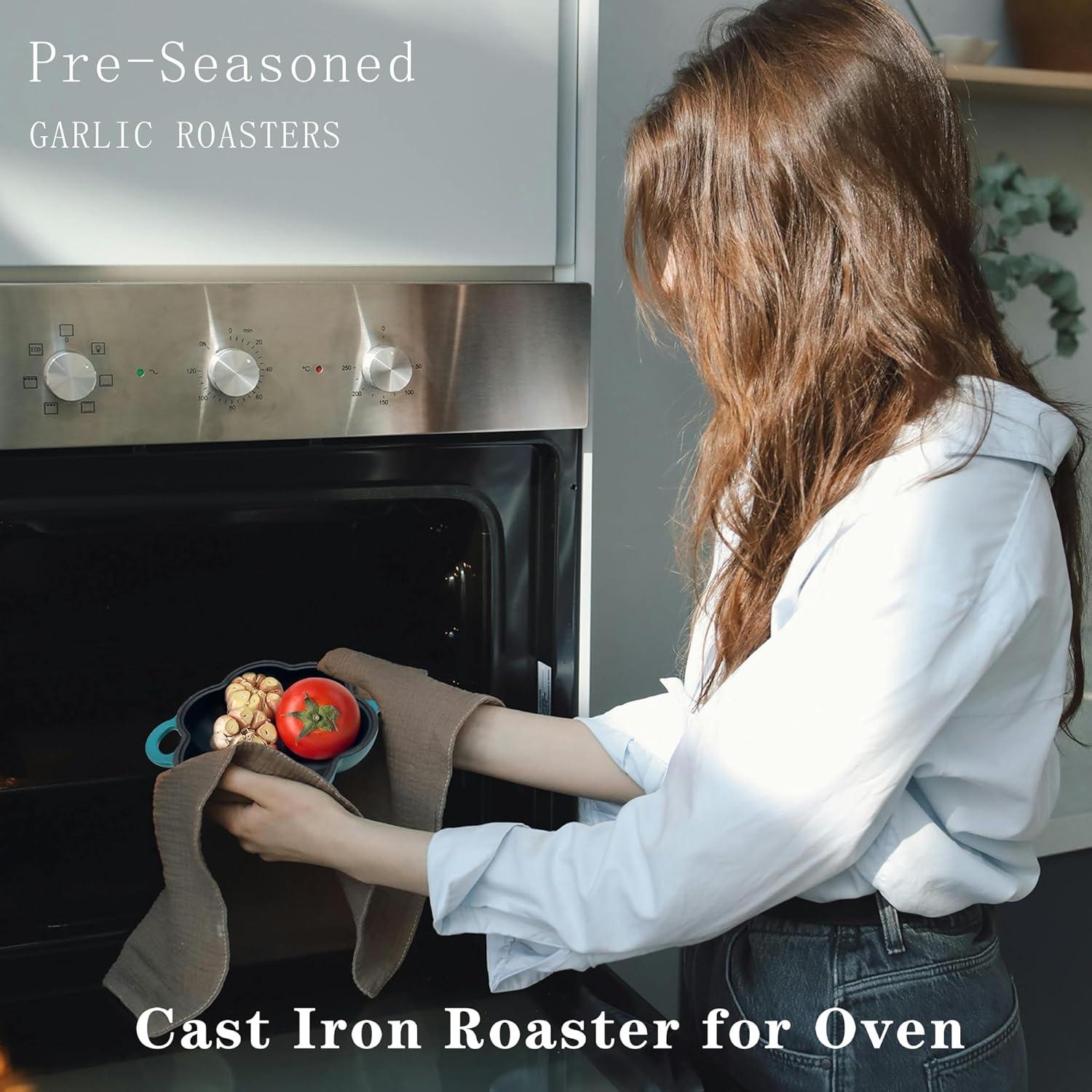 Asador ahumador de hierro fundido BOLVOUD 18.8x15.5cm