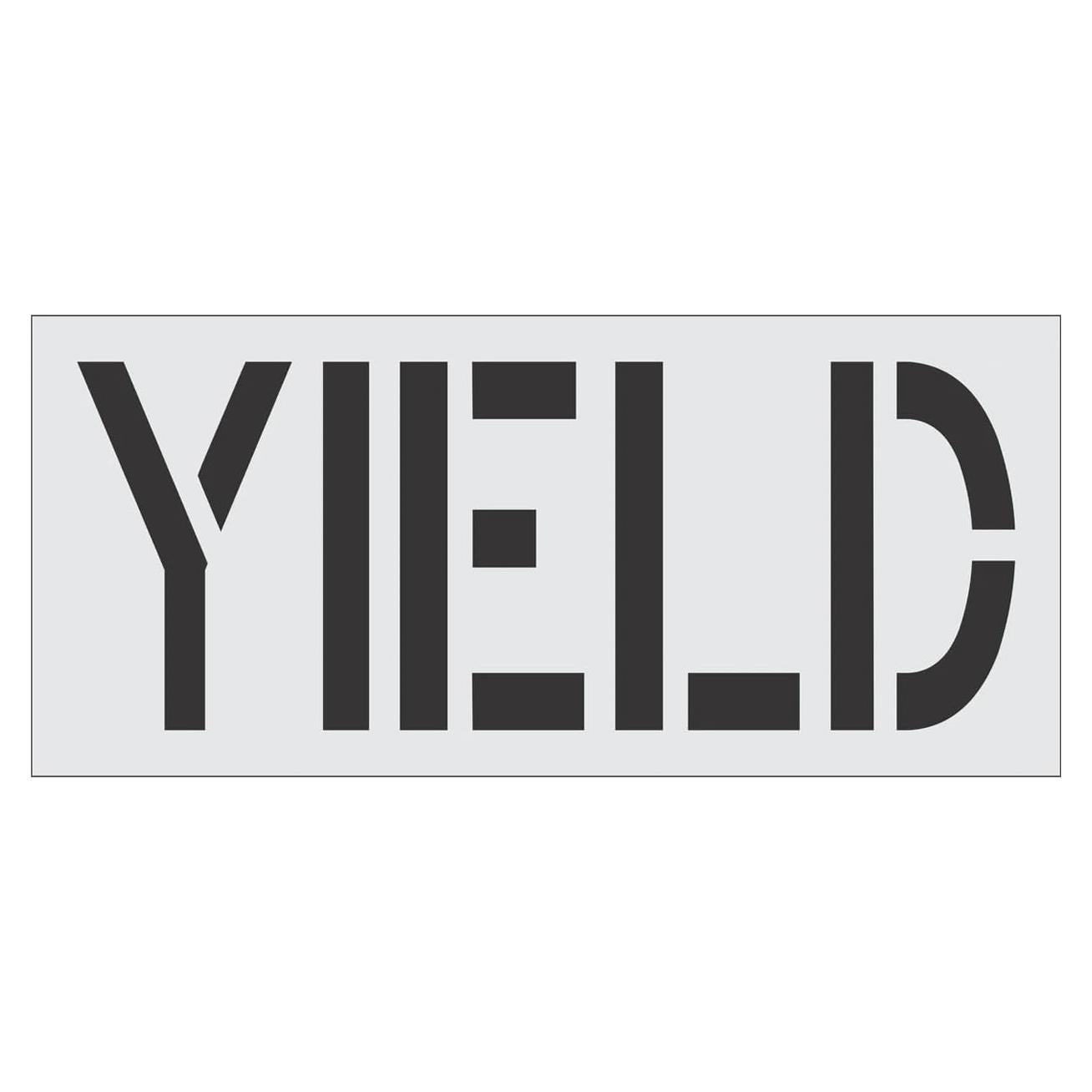 Plantilla de Pavimento Yield 18" (45.72 cm) Marketing Holders