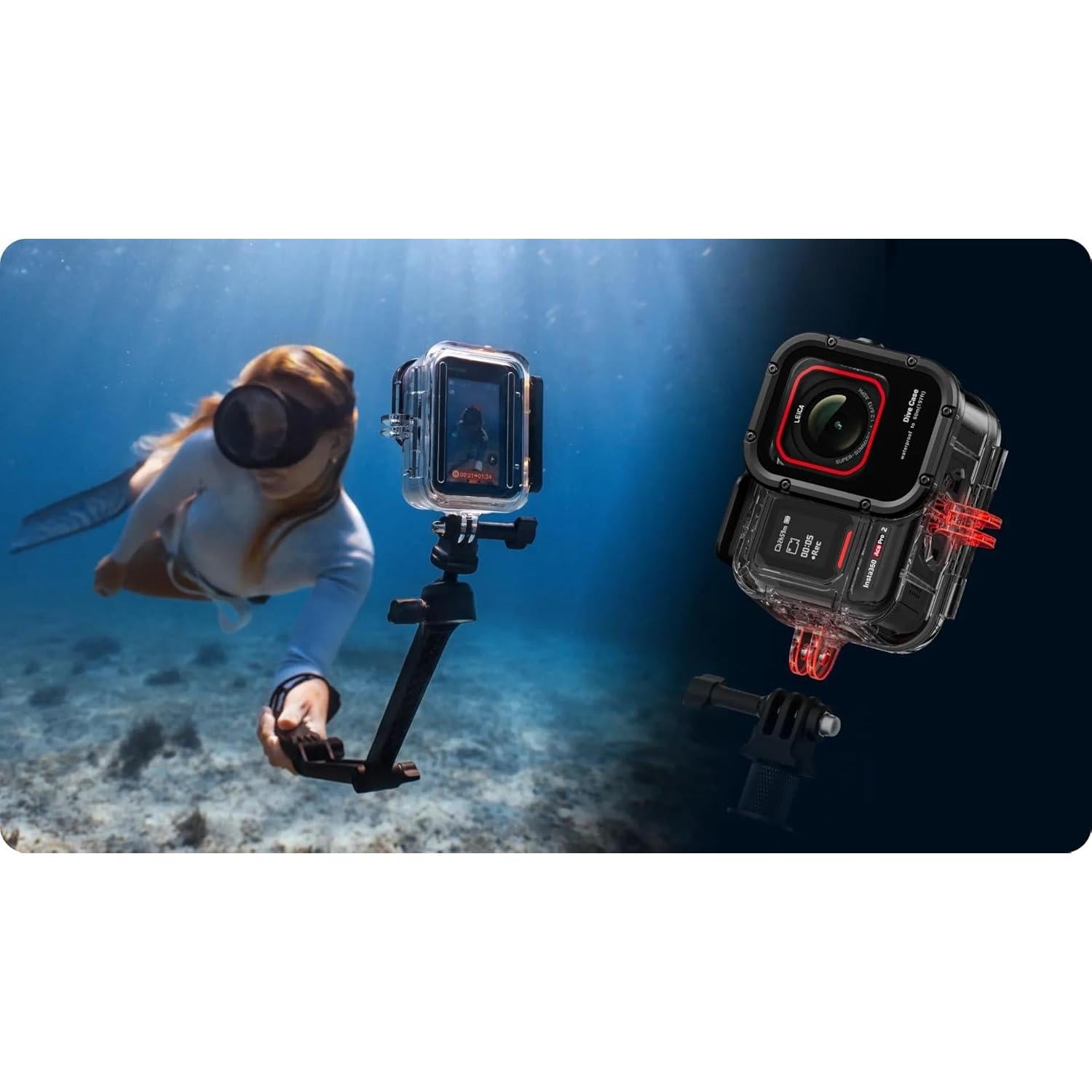 Funda de Buceo Impermeable Insta360 Ace Pro 2 hasta 60m