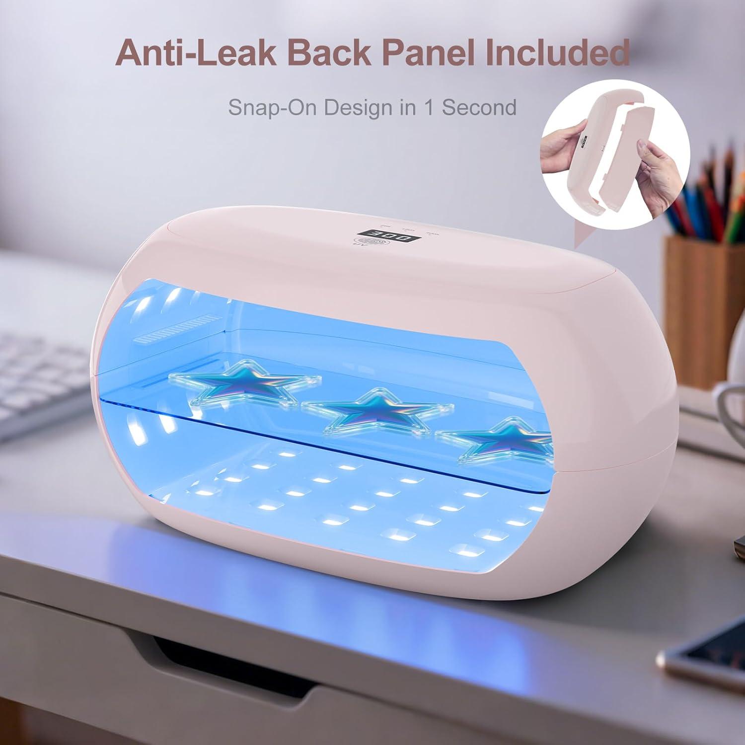 Lámpara UV PUWANJILI para Curado de Resina 56 LED Rosa