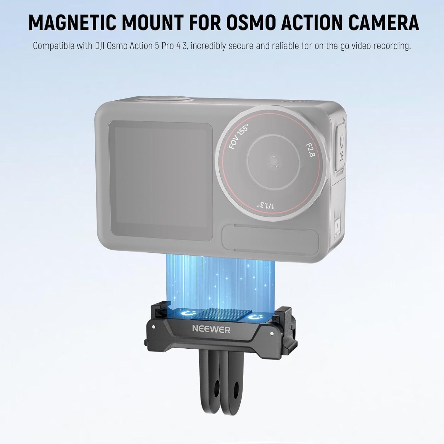 Adaptador de Montaje Magnético NEEWER GP-73 para DJI Osmo Action 5 Pro/4/3