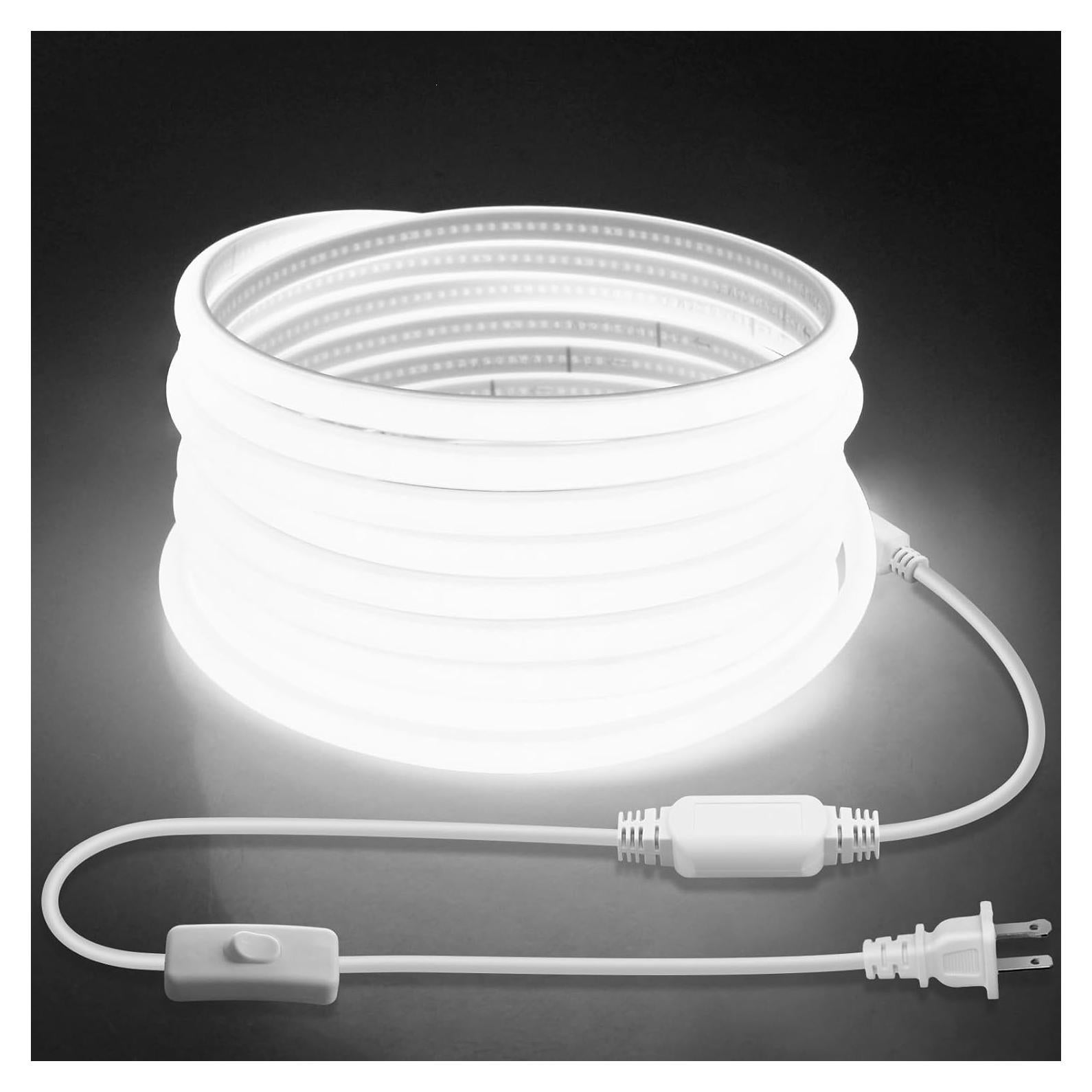 Tira de Luz LED COB 3M 6000K Blanca Diurna con Interruptor