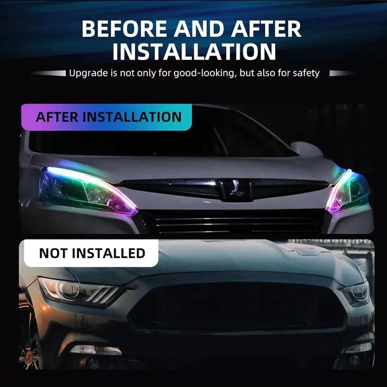 Tira de luz LED CoCsmart 60.96 cm RGB a prueba de agua