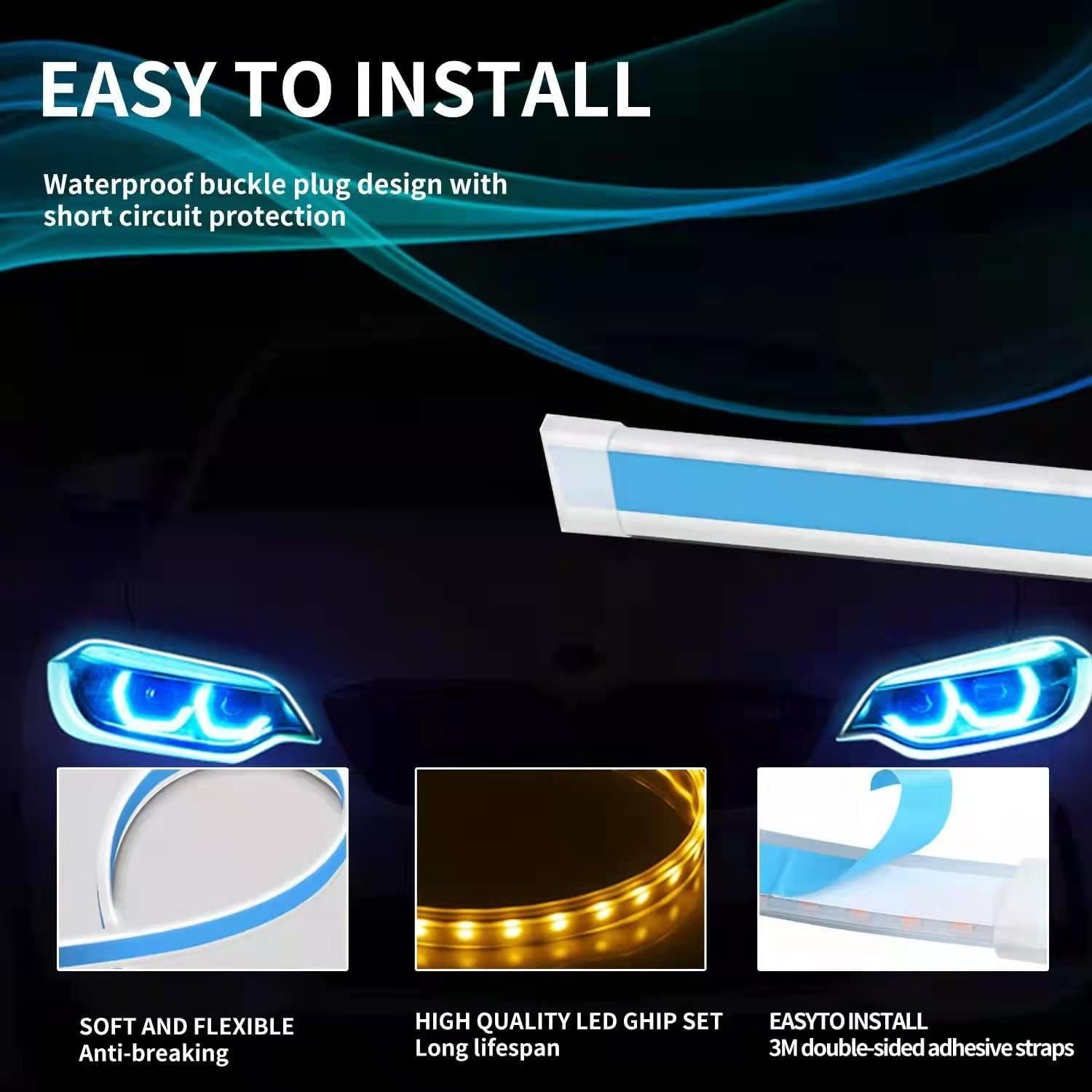 Tira de luz LED CoCsmart 60.96 cm RGB a prueba de agua