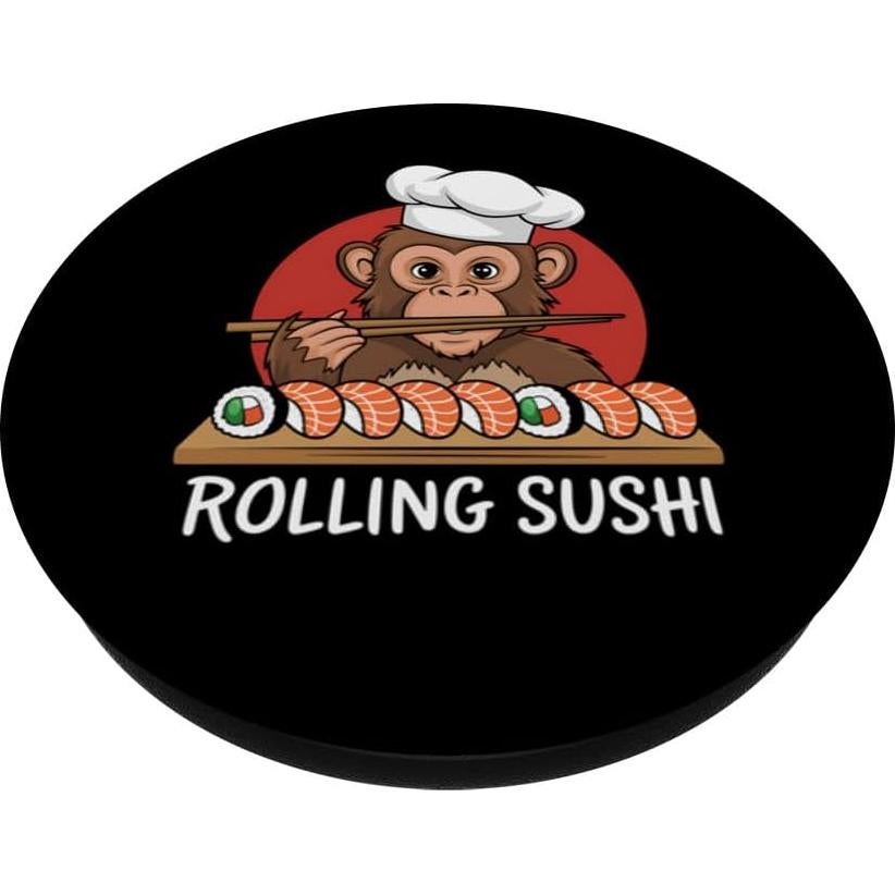 PopSockets PopGrip Adhesivo Mono Meditador Jardín Zen