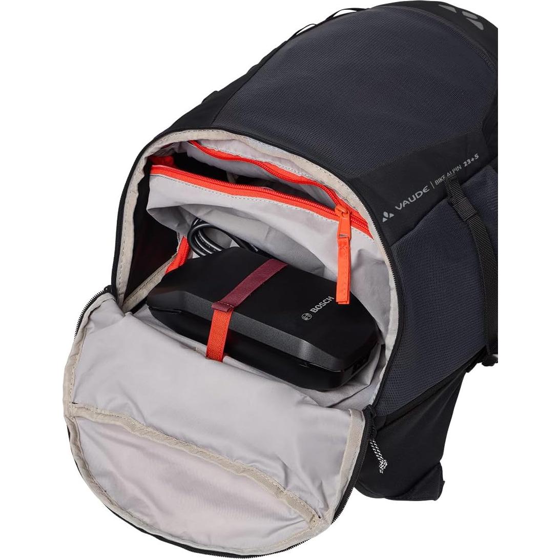 Mochila Vaude Bike Alpin 27L Negra Unisex para MTB