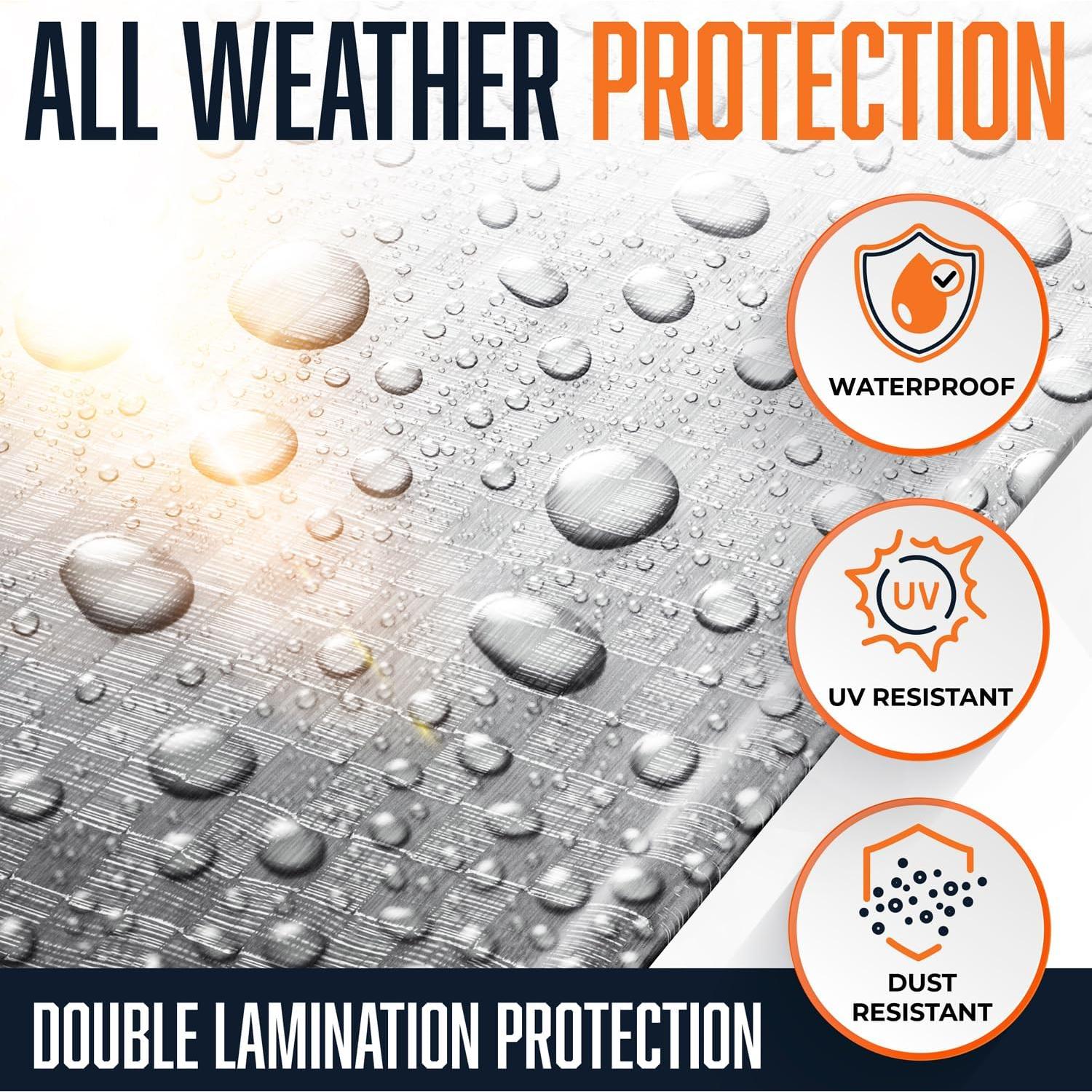 Lona Plástica Impermeable KING-A-MA-JIGS 1.83x2.44m 16 Mil