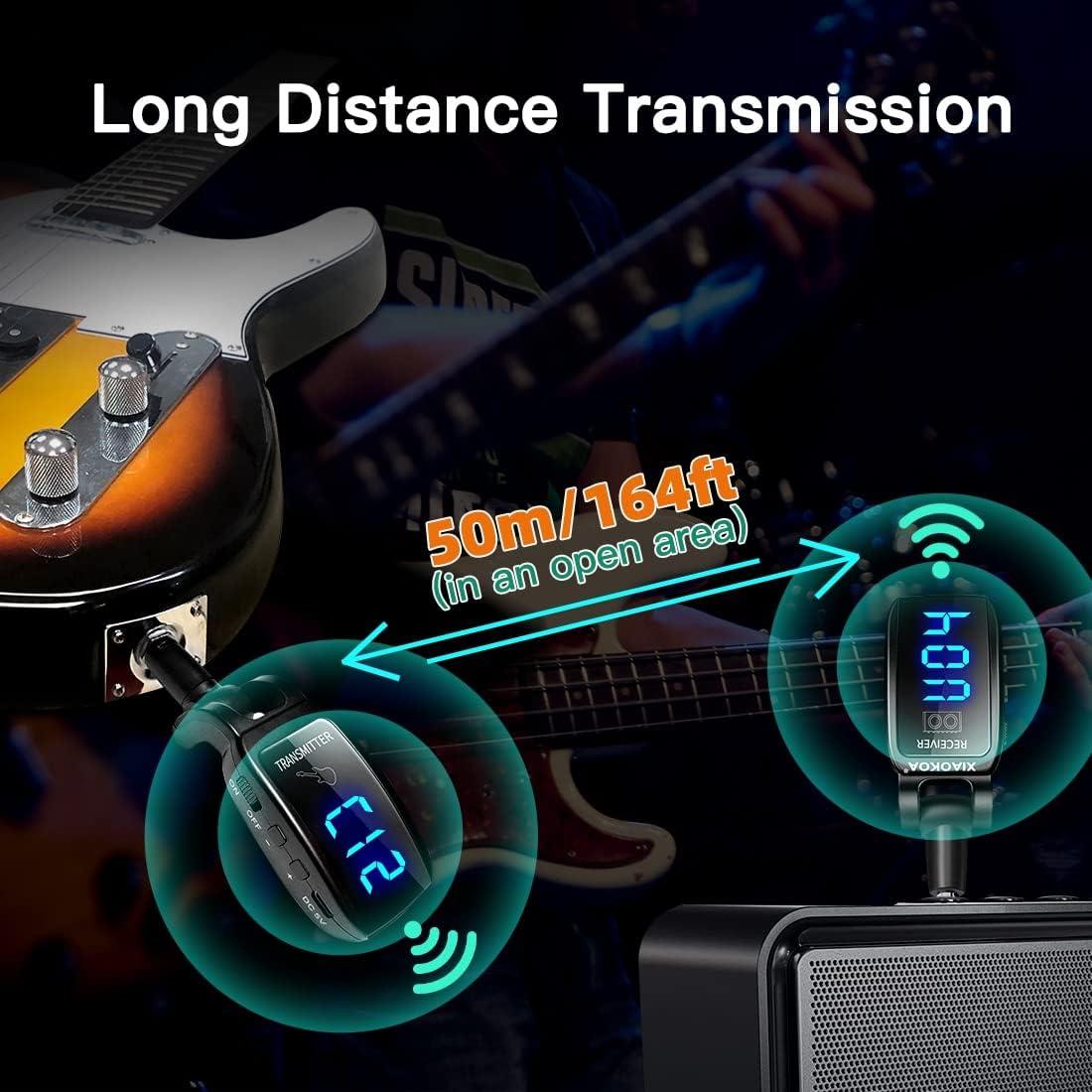 Transmisor Receptor Inalámbrico UHF XIAOKOA para Guitarra