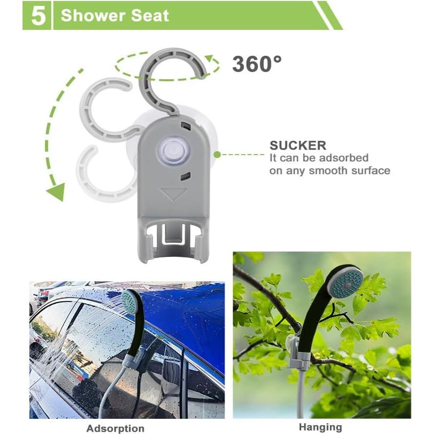 Bomba de Ducha Portátil HONG XIN ZHI DA Recargable IPX8