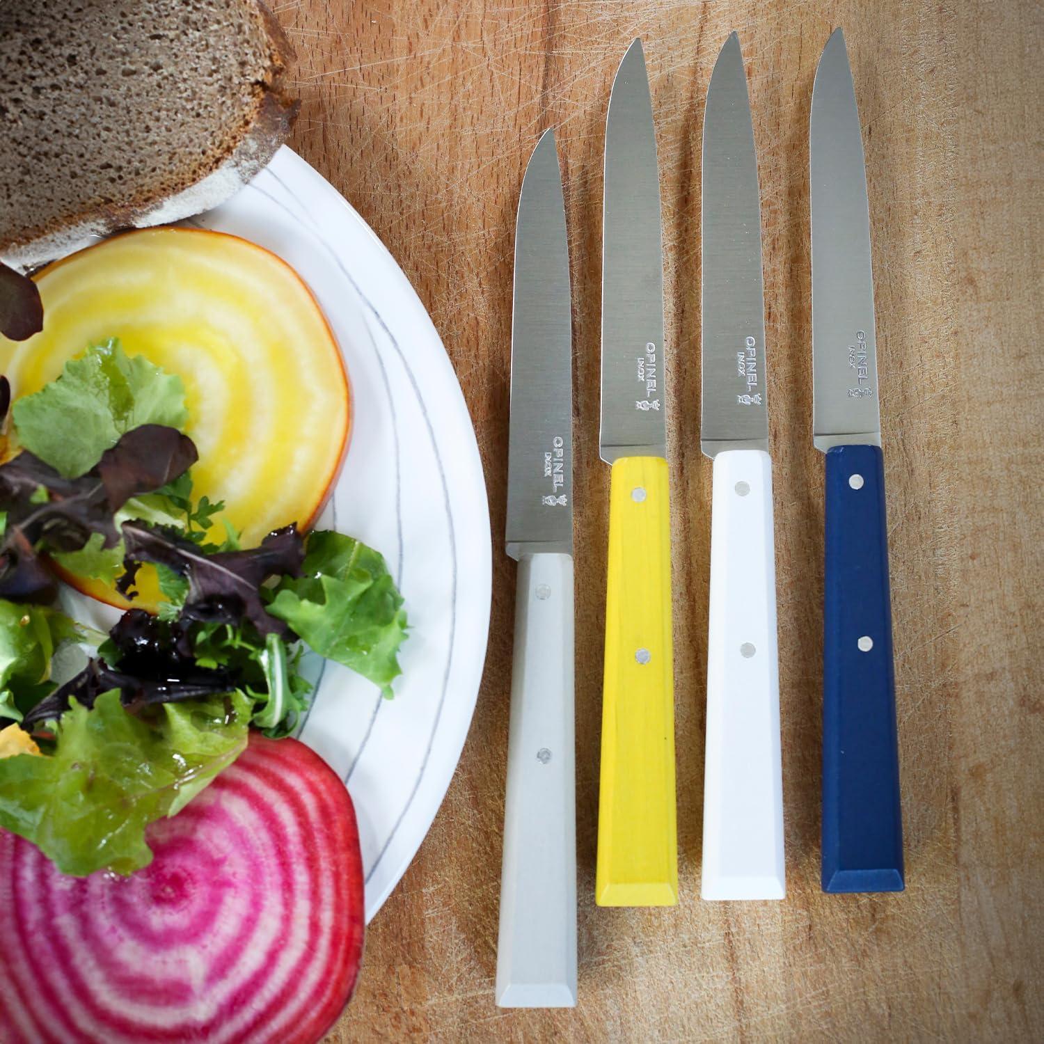 Set de 4 Cuchillos de Mesa Opinel No. 125 Acero Inoxidable
