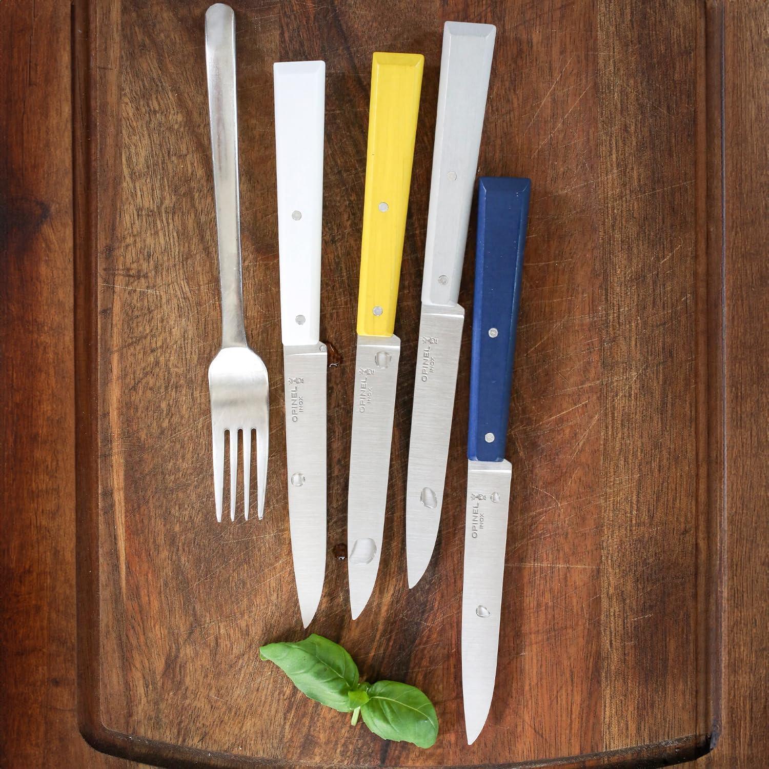 Set de 4 Cuchillos de Mesa Opinel No. 125 Acero Inoxidable