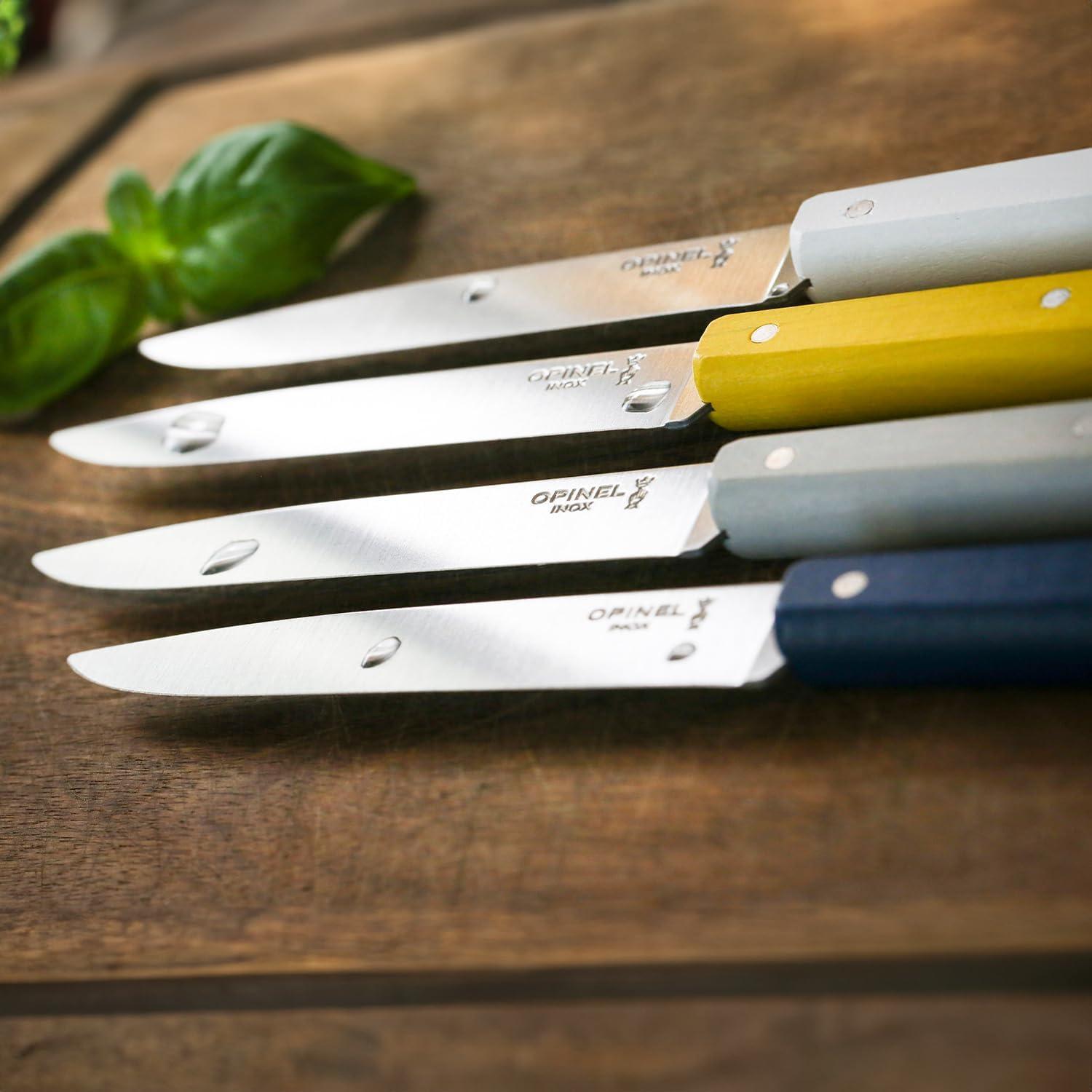 Set de 4 Cuchillos de Mesa Opinel No. 125 Acero Inoxidable