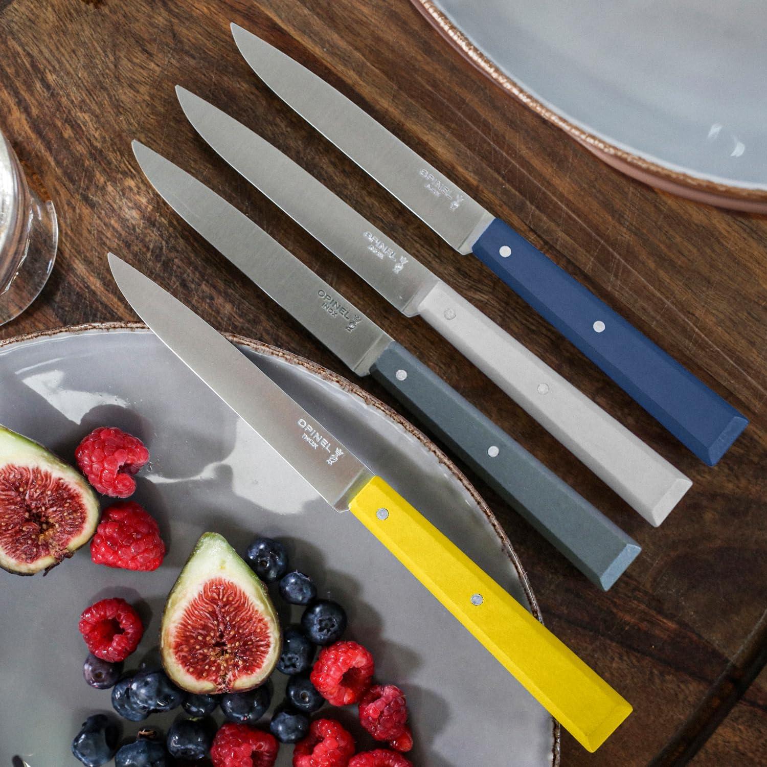 Set de 4 Cuchillos de Mesa Opinel No. 125 Acero Inoxidable