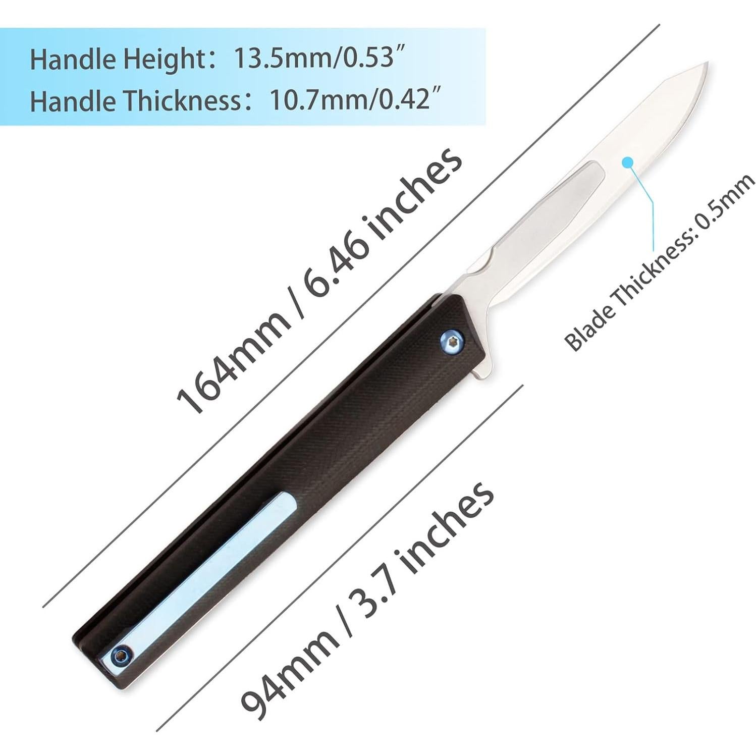 Cuchillo Escalpelo Plegable Tenchilon G37 con 10 Hojas #60