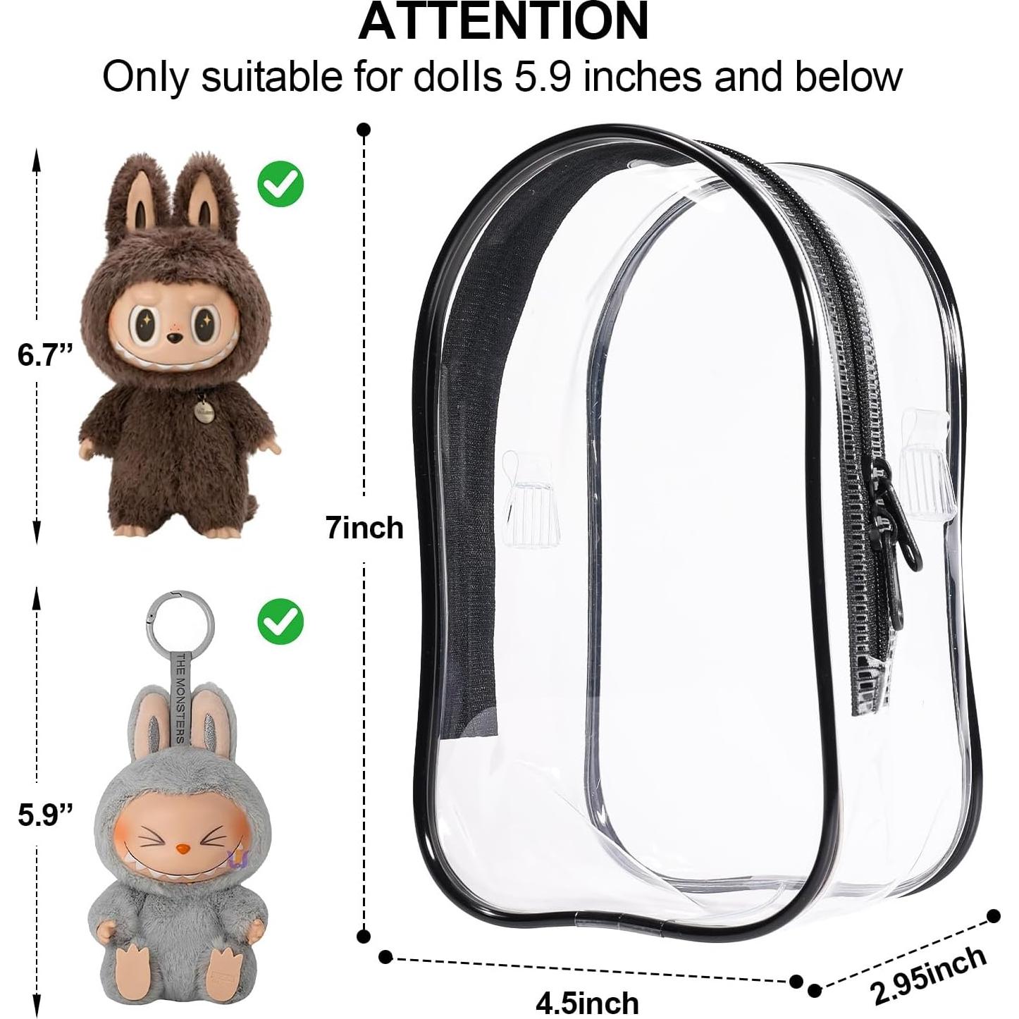 Funda Protectora Transparente AICase para Muñeca Labubu