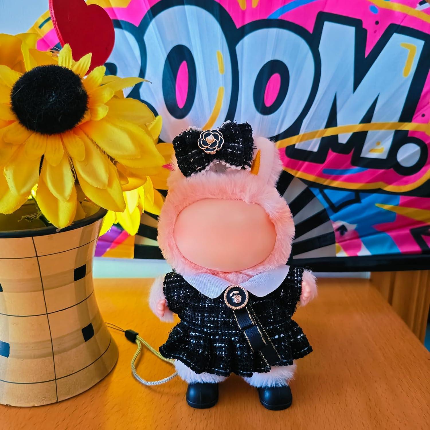 Conjunto de Ropa para Muñecas Labubu 17cm - Elegante 3 Piezas