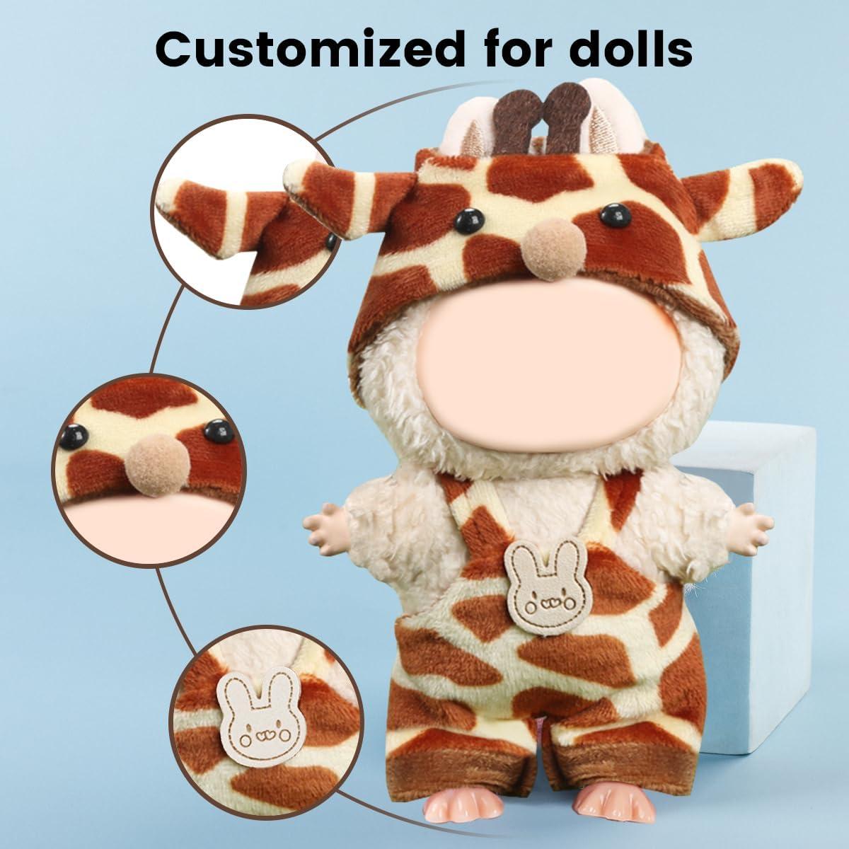 Set de Ropa de Muñeca BUBU 17cm con Gafas Mariposa Rosa