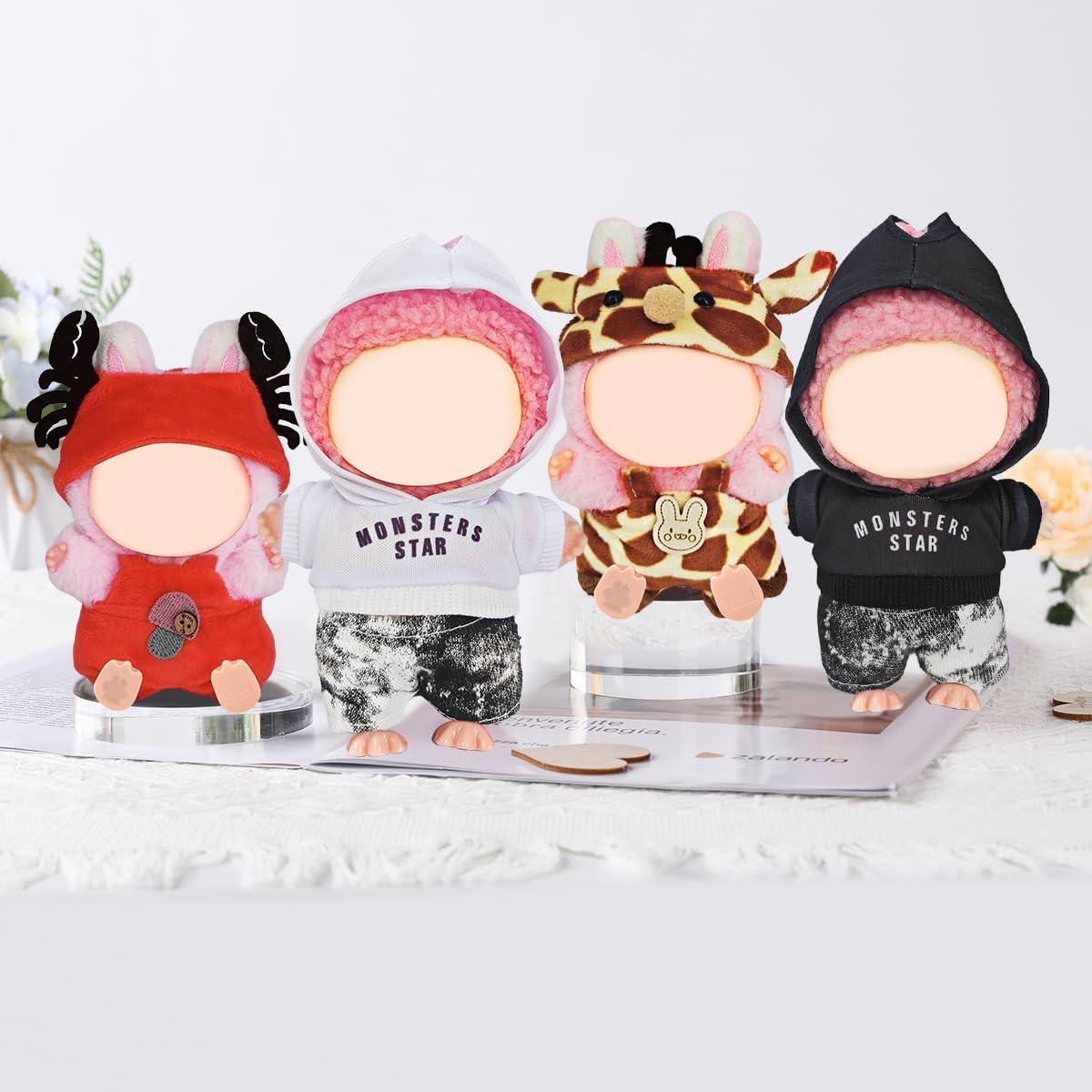 Set de Ropa de Muñeca BUBU 17cm con Gafas Mariposa Rosa