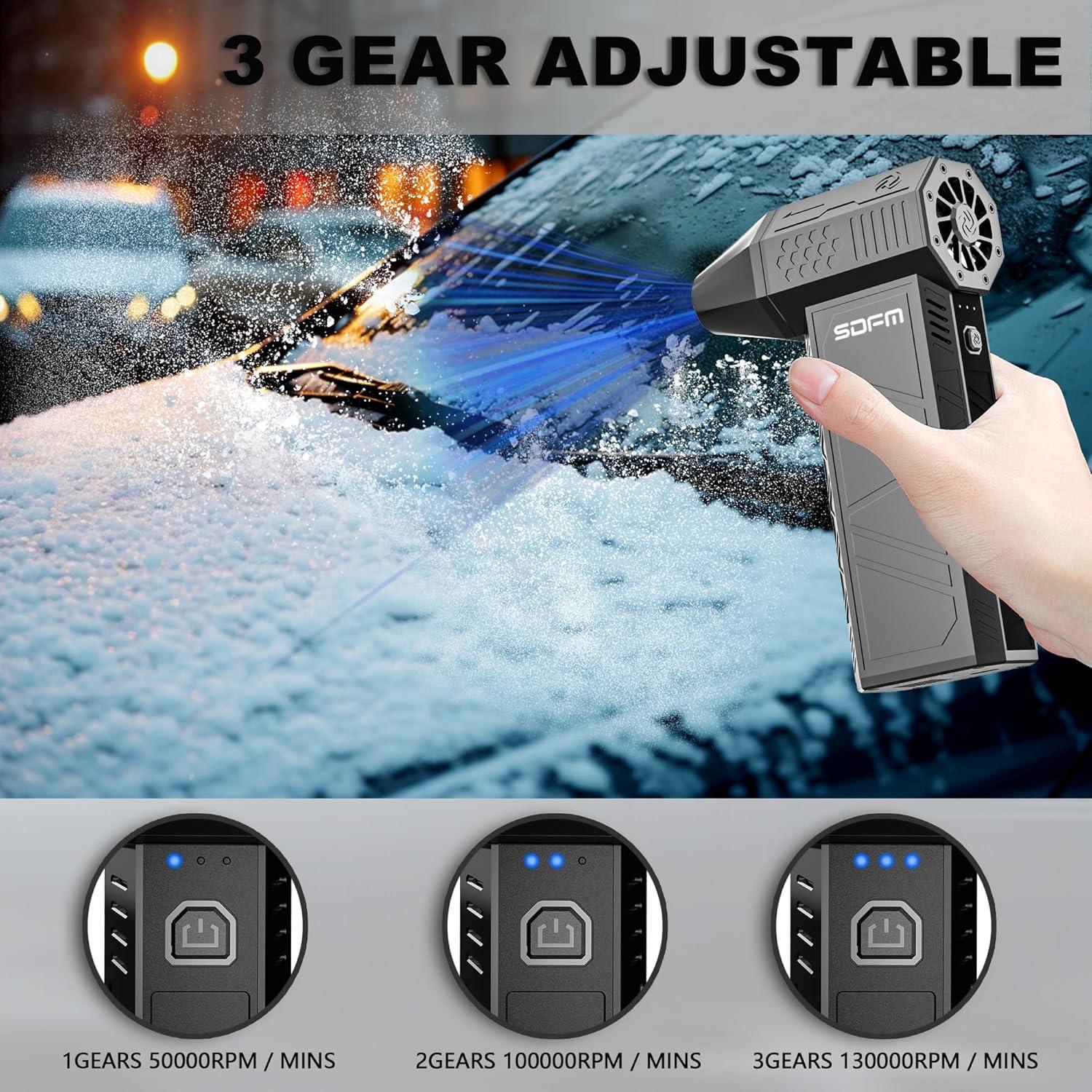 Soplador de Aire Eléctrico SDFM X3 3 Velocidades 0.31kg