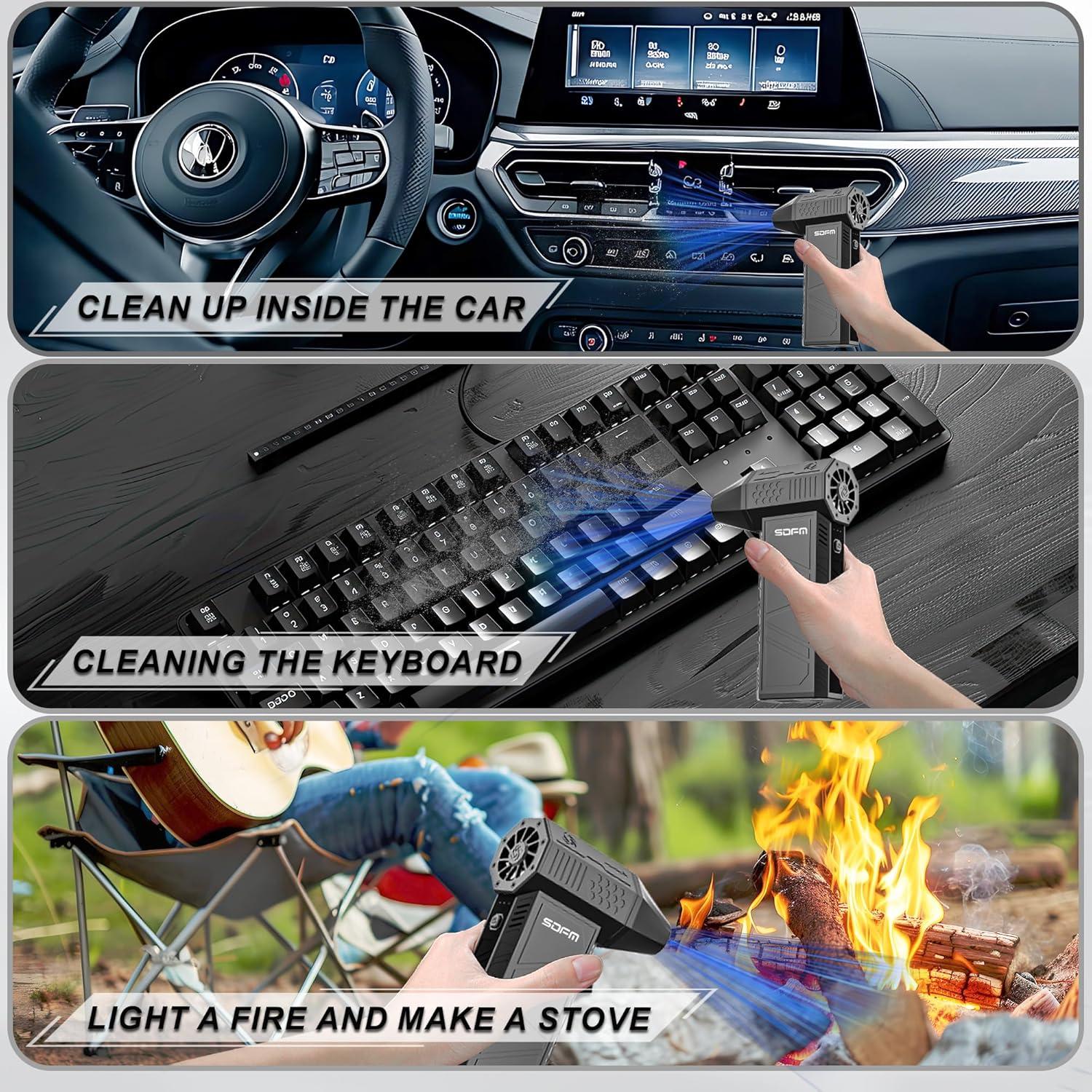 Soplador de Aire Eléctrico SDFM X3 3 Velocidades 0.31kg