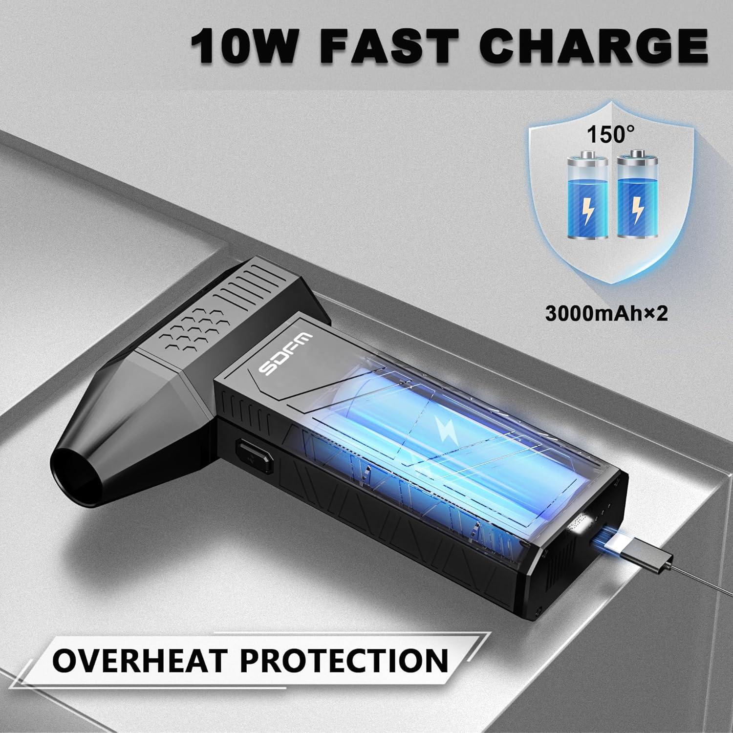Soplador de Aire Eléctrico SDFM X3 3 Velocidades 0.31kg