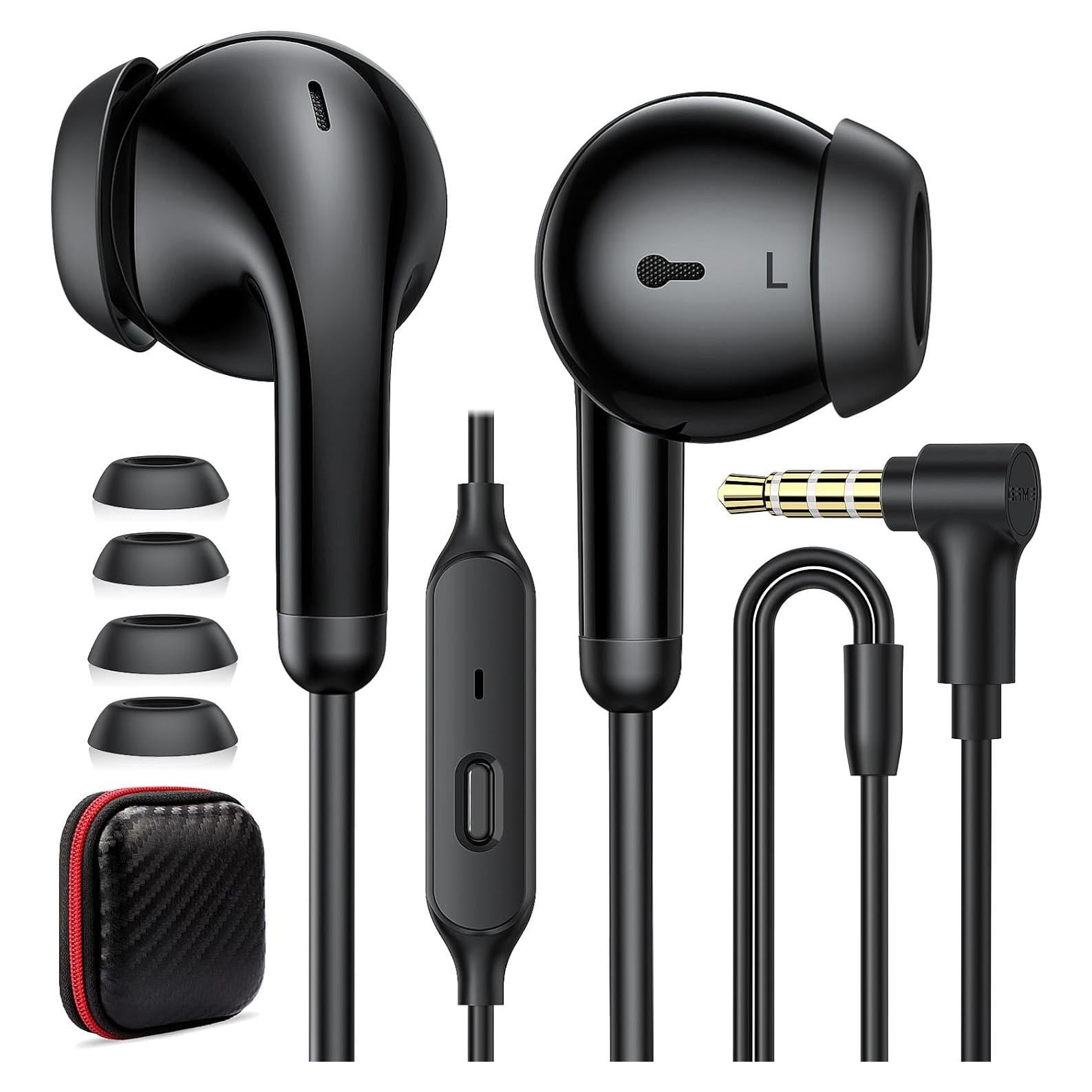 Auriculares In-Ear TOPAUX 3.5mm con Micrófono y Aislamiento