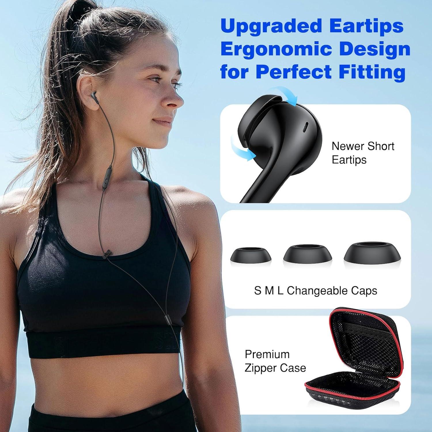 Auriculares In-Ear TOPAUX 3.5mm con Micrófono y Aislamiento