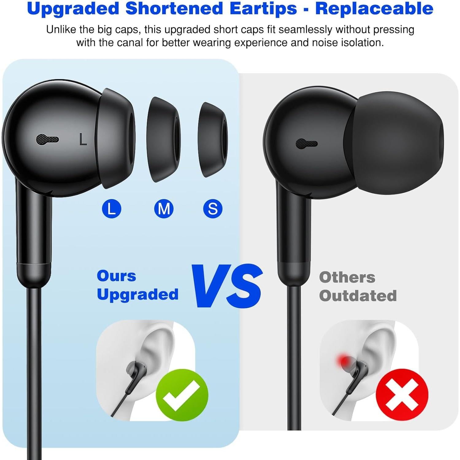 Auriculares In-Ear TOPAUX 3.5mm con Micrófono y Aislamiento