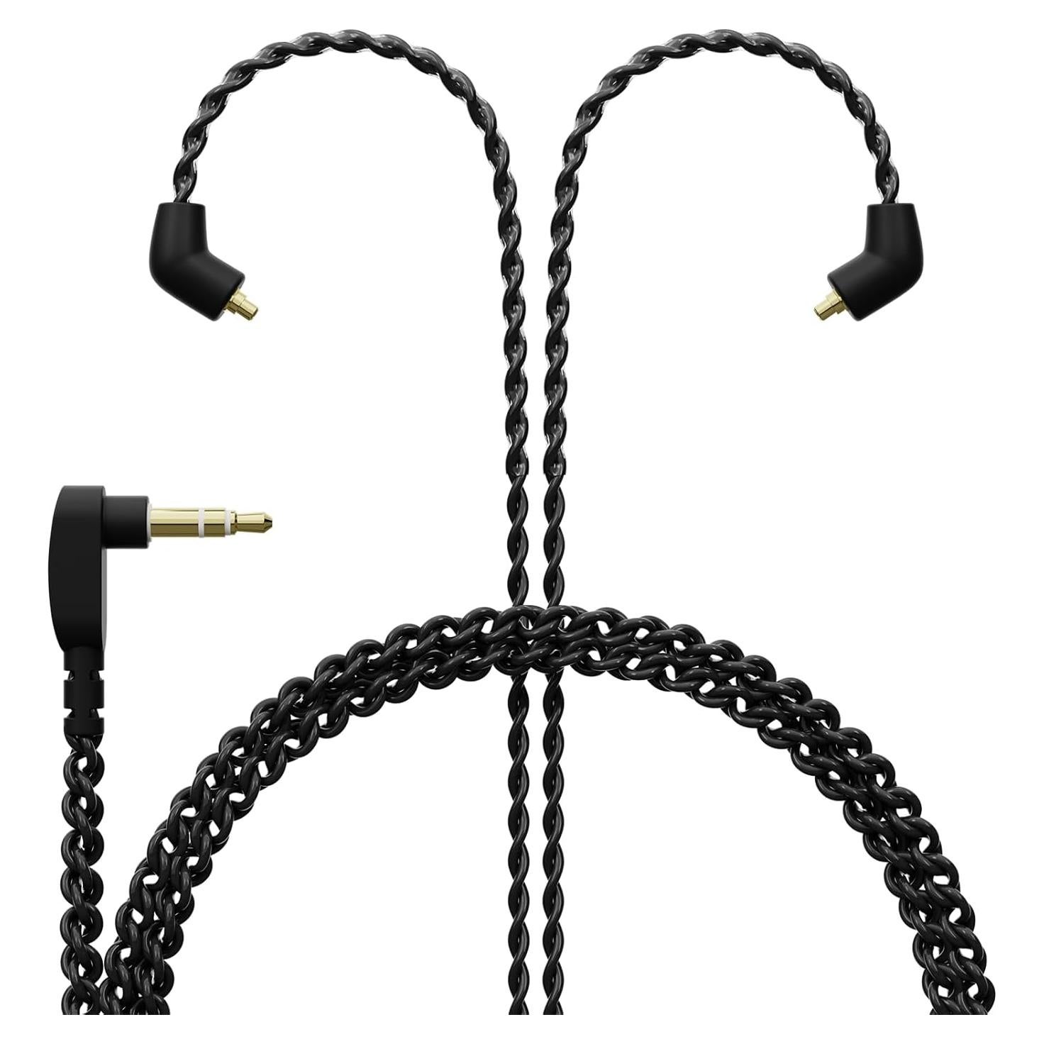 Cable de Reemplazo BASN BC100 MMCX Trenzado de Cobre 1.27m