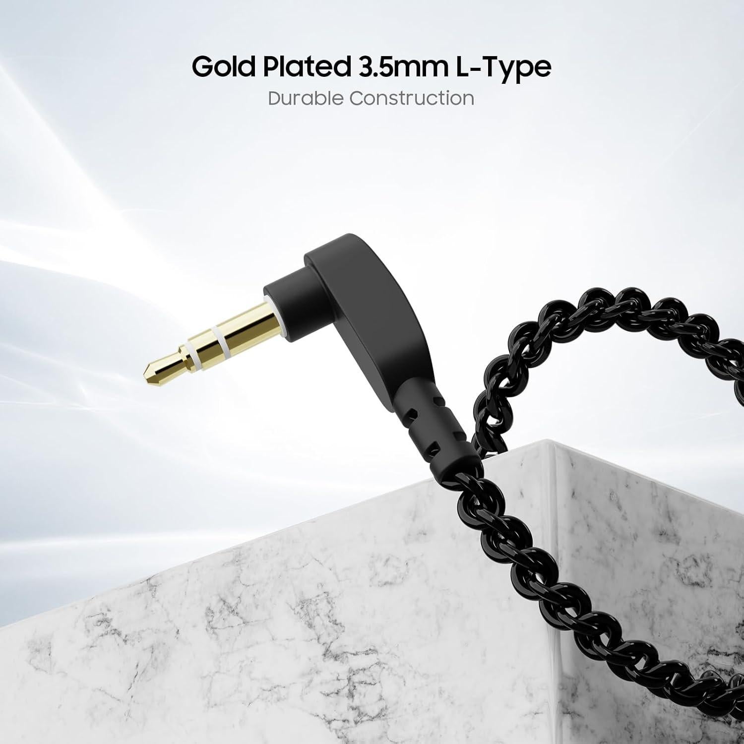 Cable de Reemplazo BASN BC100 MMCX Trenzado de Cobre 1.27m