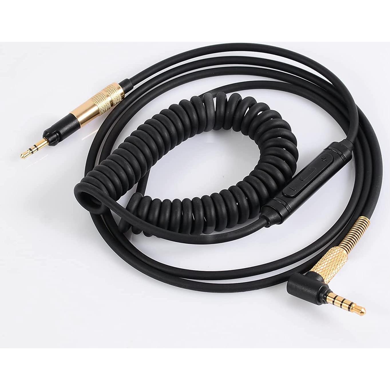 Cable de Audio Enrollado FAAEAL 1.3m-2.5m con Micrófono