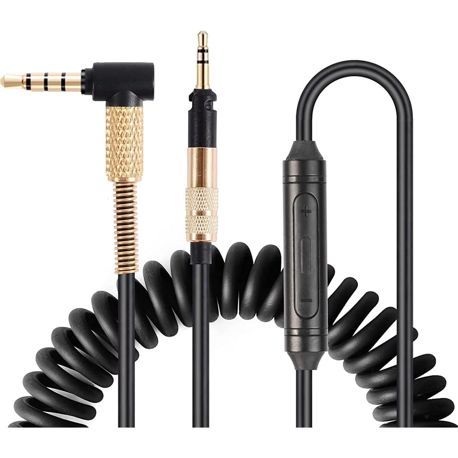 Cable de Audio Enrollado FAAEAL 1.3m-2.5m con Micrófono