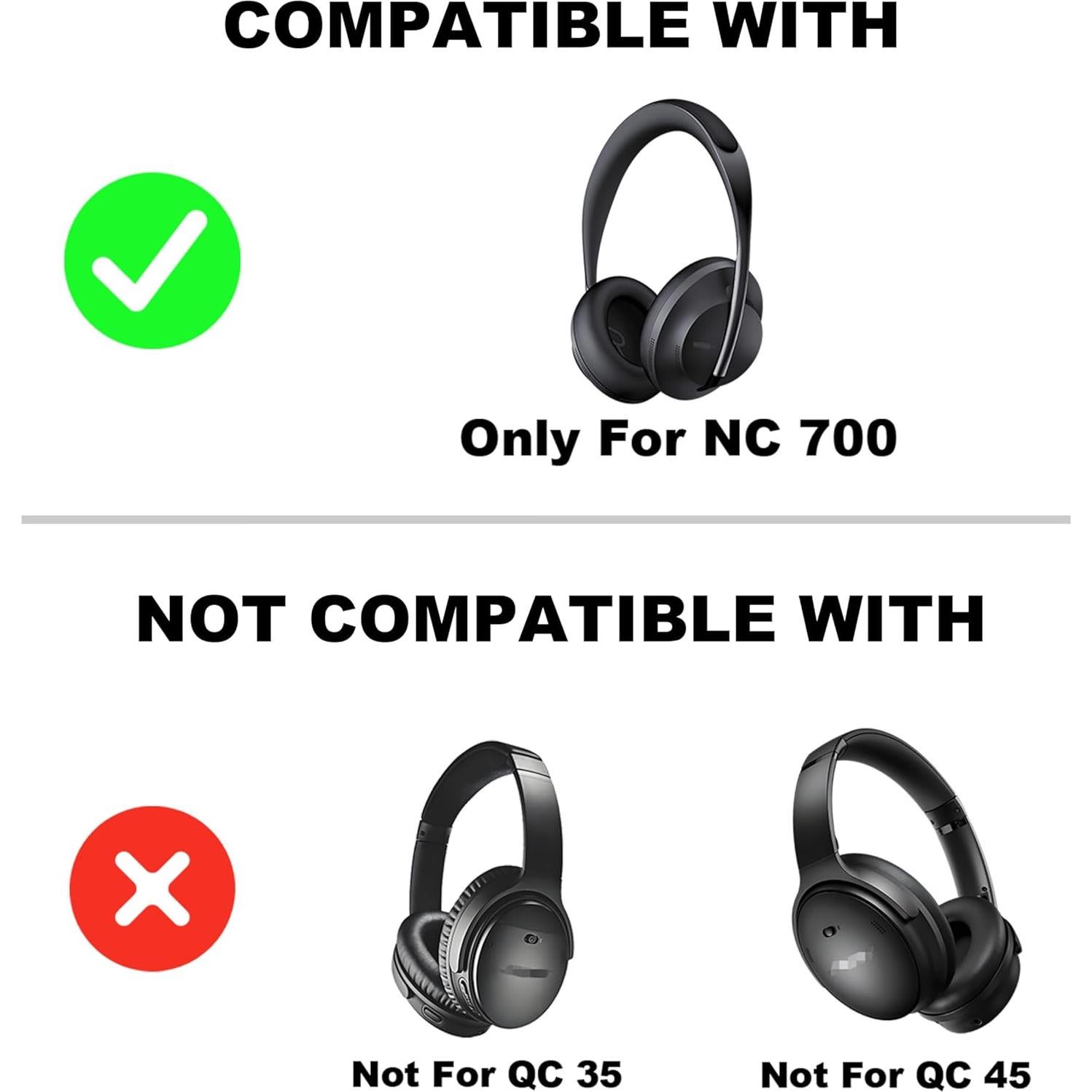 Almohadillas de Reemplazo Bose 700 NC700 - PU y Espuma