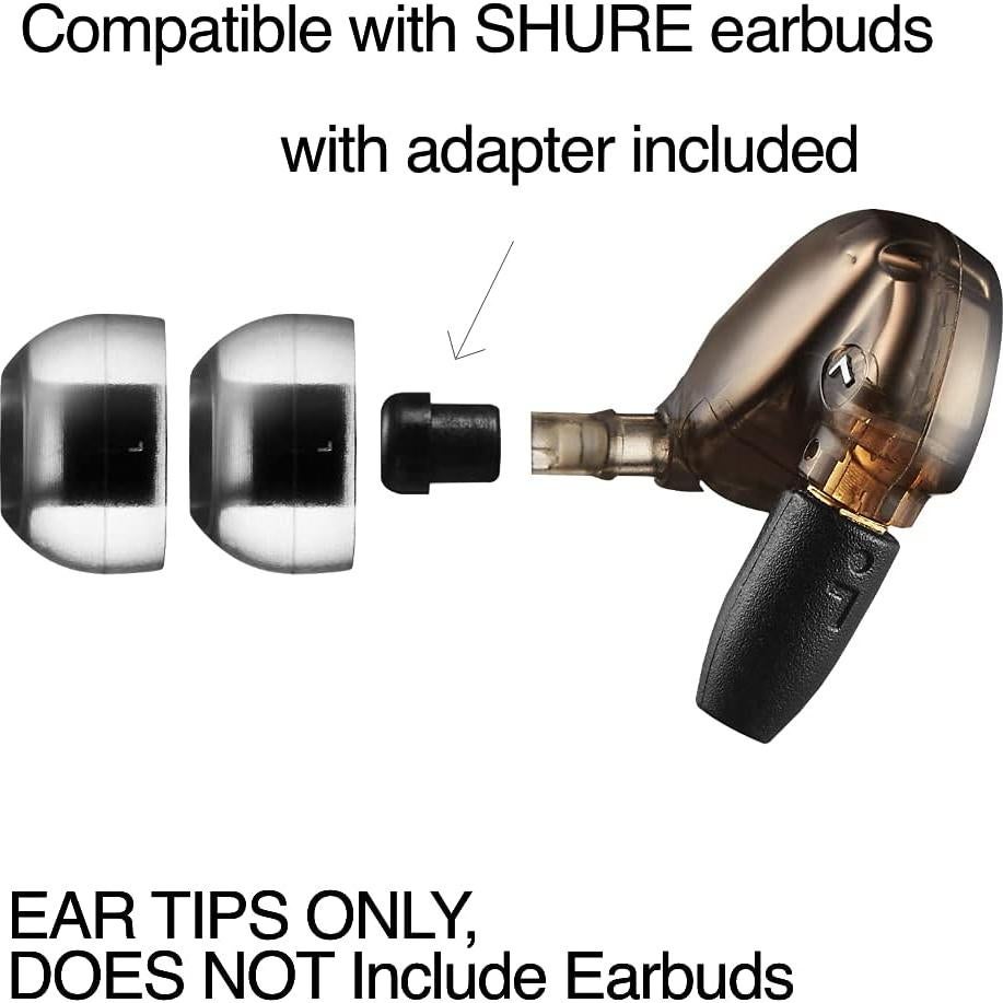 Puntas de Auriculares AZLA Crystal Standard L - Reemplazo con Cancelación de Ruido