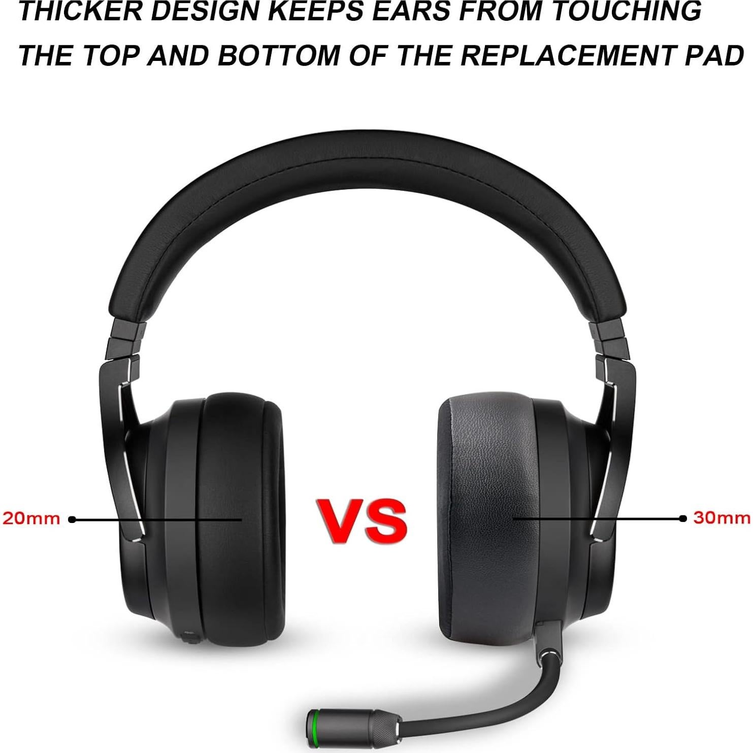 Almohadillas de Reemplazo Corsair Virtuoso RGB SE XT Gel Enfriamiento