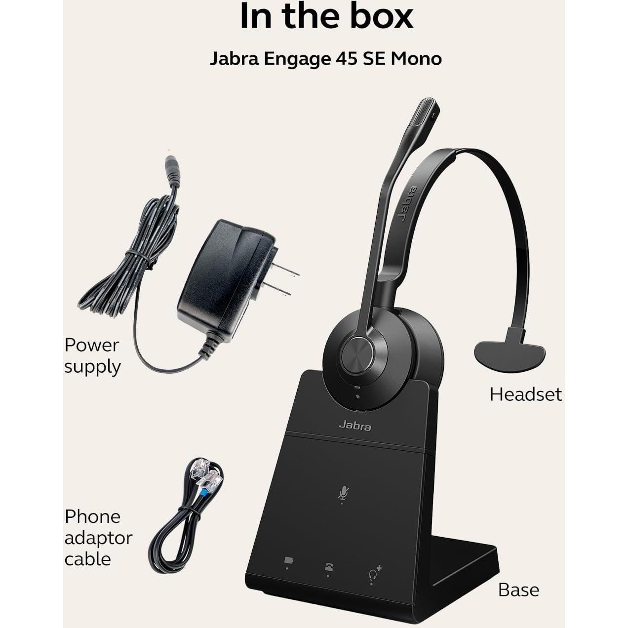 Auriculares Inalámbricos Jabra Engage 45 SE - Bluetooth, 13h Batería