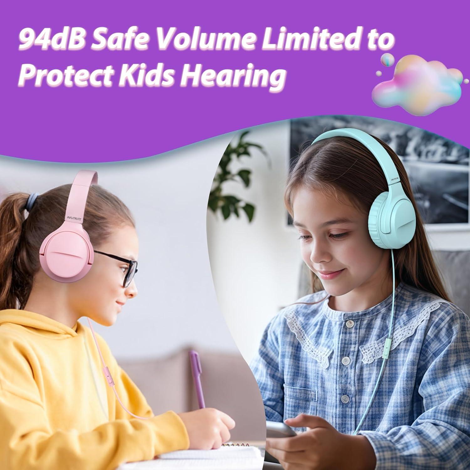 Auriculares INFURTURE USB-C para Niños 2 Paquetes 94dB