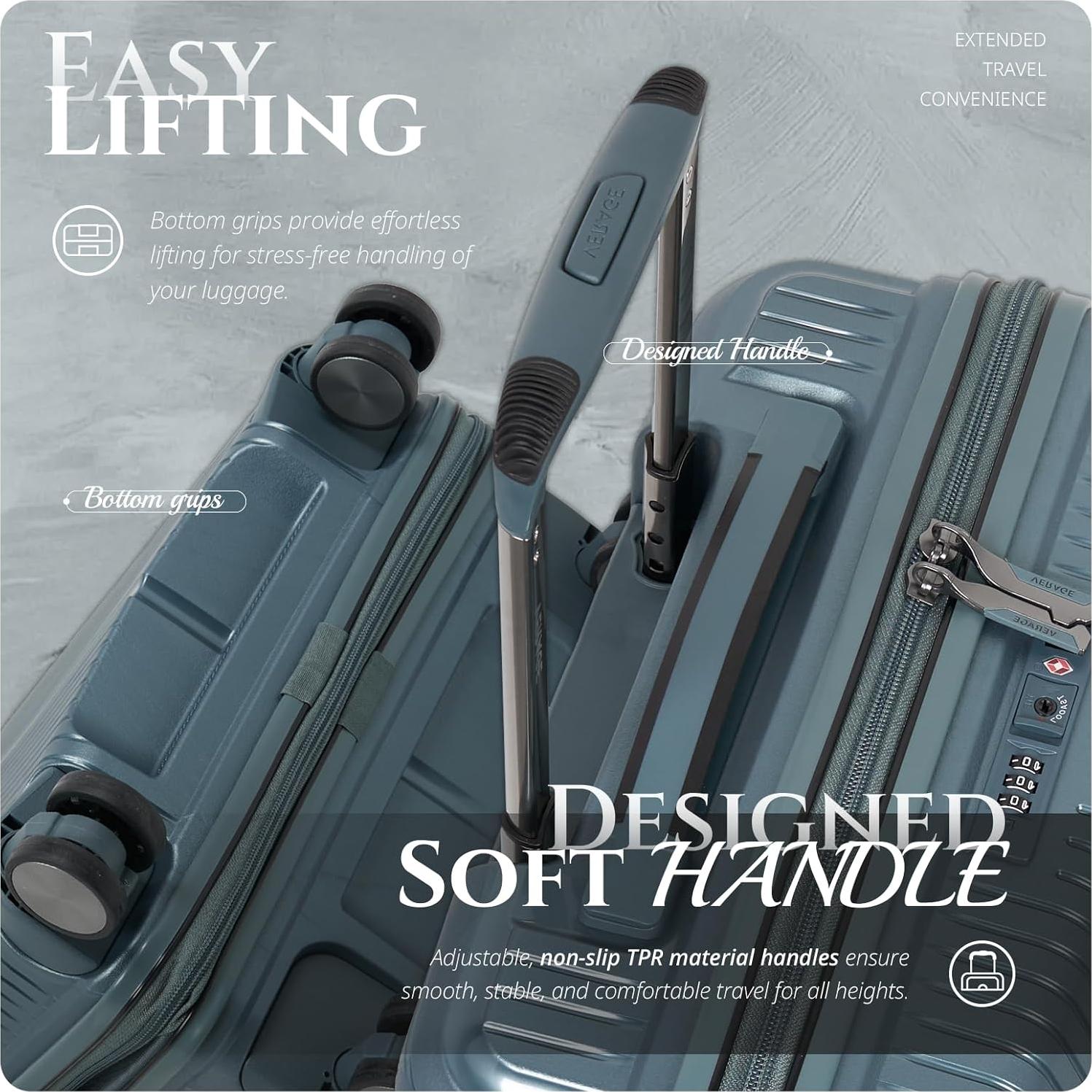 Maleta de Mano Verage 20" Expandible Verde 55x37x20 cm