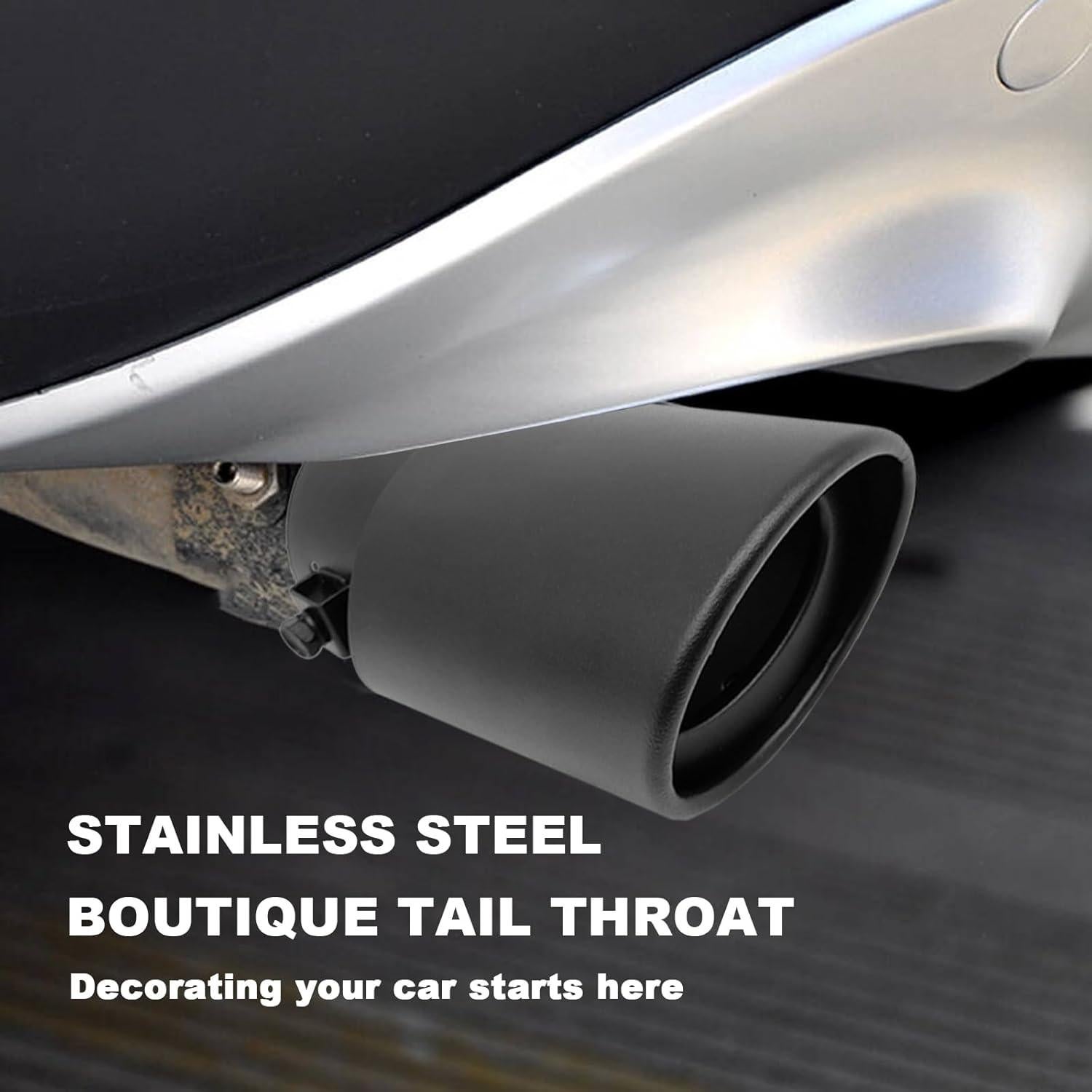 Punta de Escape de Acero Inoxidable Stymart 3.3" Cromada Ajustable