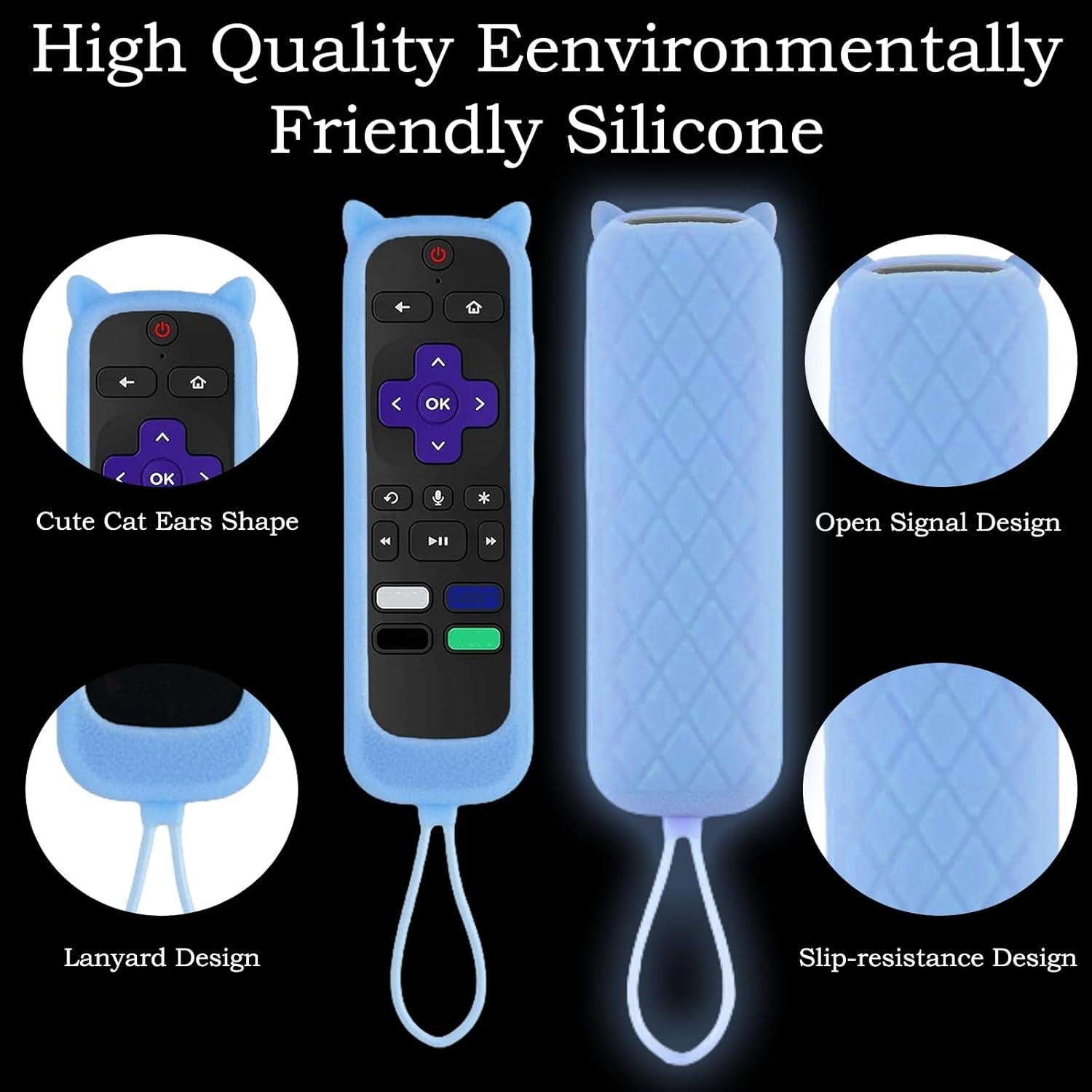 Funda de Control Remoto 2Pack Gavyqier para Roku TCL Hisense