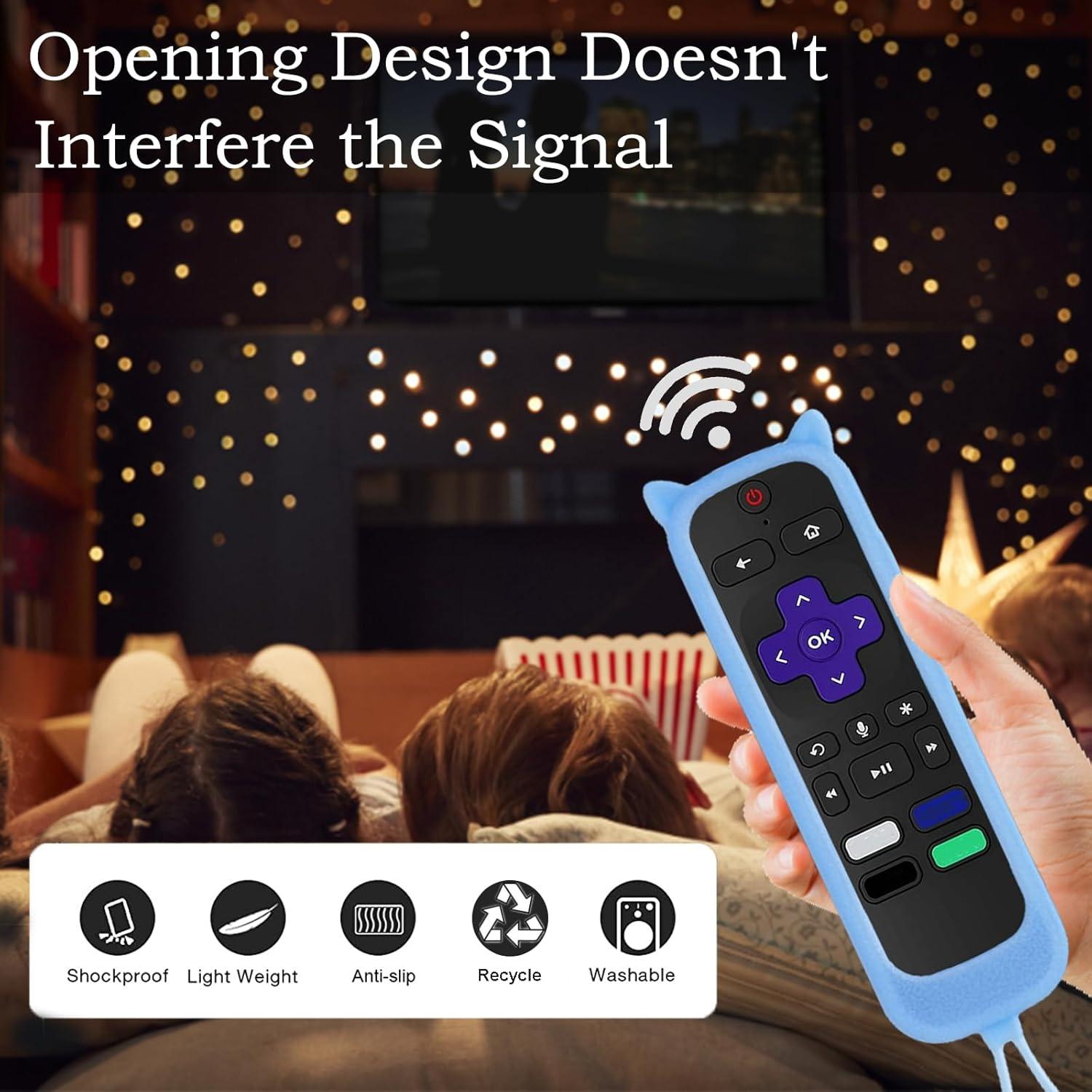 Funda de Control Remoto 2Pack Gavyqier para Roku TCL Hisense