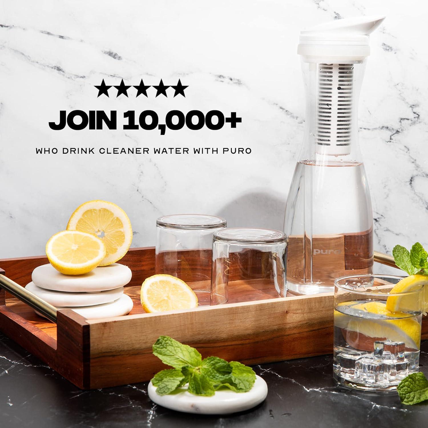 Filtro de Agua Puro para Jarra de Vidrio - 2 Unidades - Filtra 757 Litros