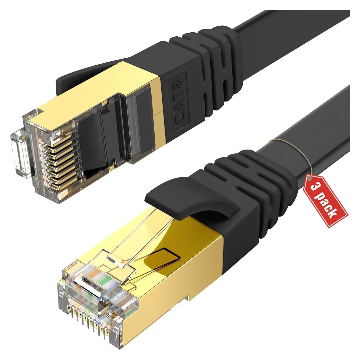 Cable Ethernet Ercielook CAT8 0.91 m Alta Velocidad S/FTP