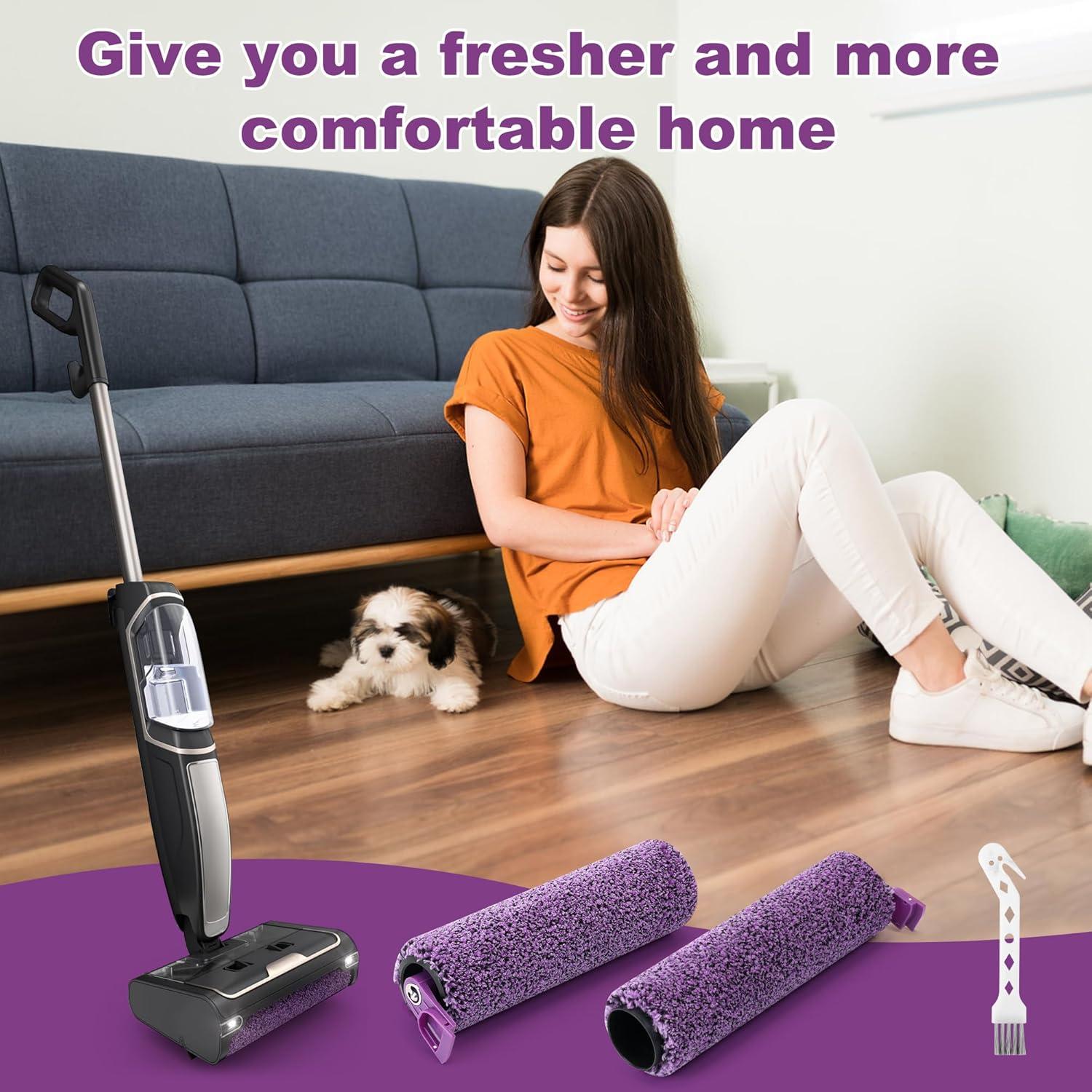 Rodillos de Cepillo Suave Janedtcyy para Shark Steam Pickup 3 en 1