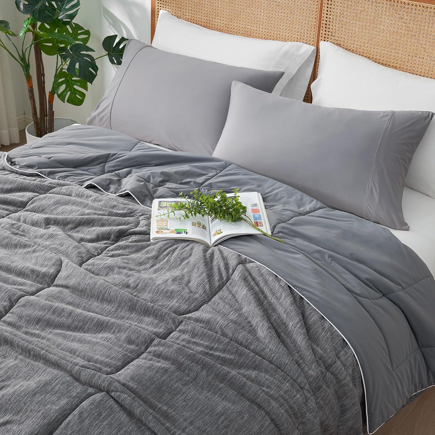 Colcha de Enfriamiento Amélie Home Individual Gris 172.7x228.6cm