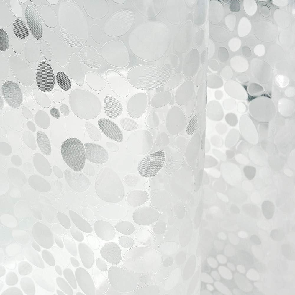 Cortina de Ducha EurCross 137 x 183 cm Semi-Translúcida EVA