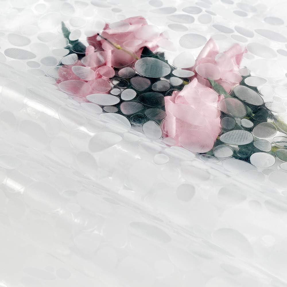 Cortina de Ducha EurCross 137 x 183 cm Semi-Translúcida EVA