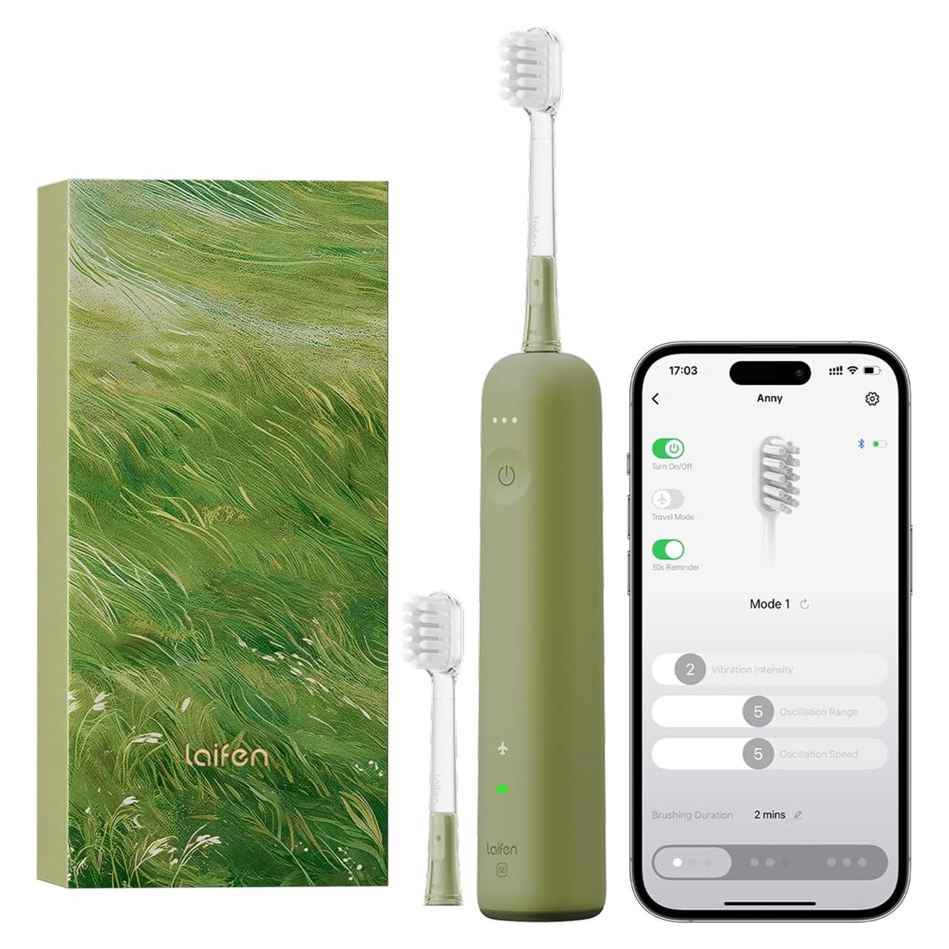 Cepillo de Dientes Eléctrico Laifen Wave Special Verde 2025