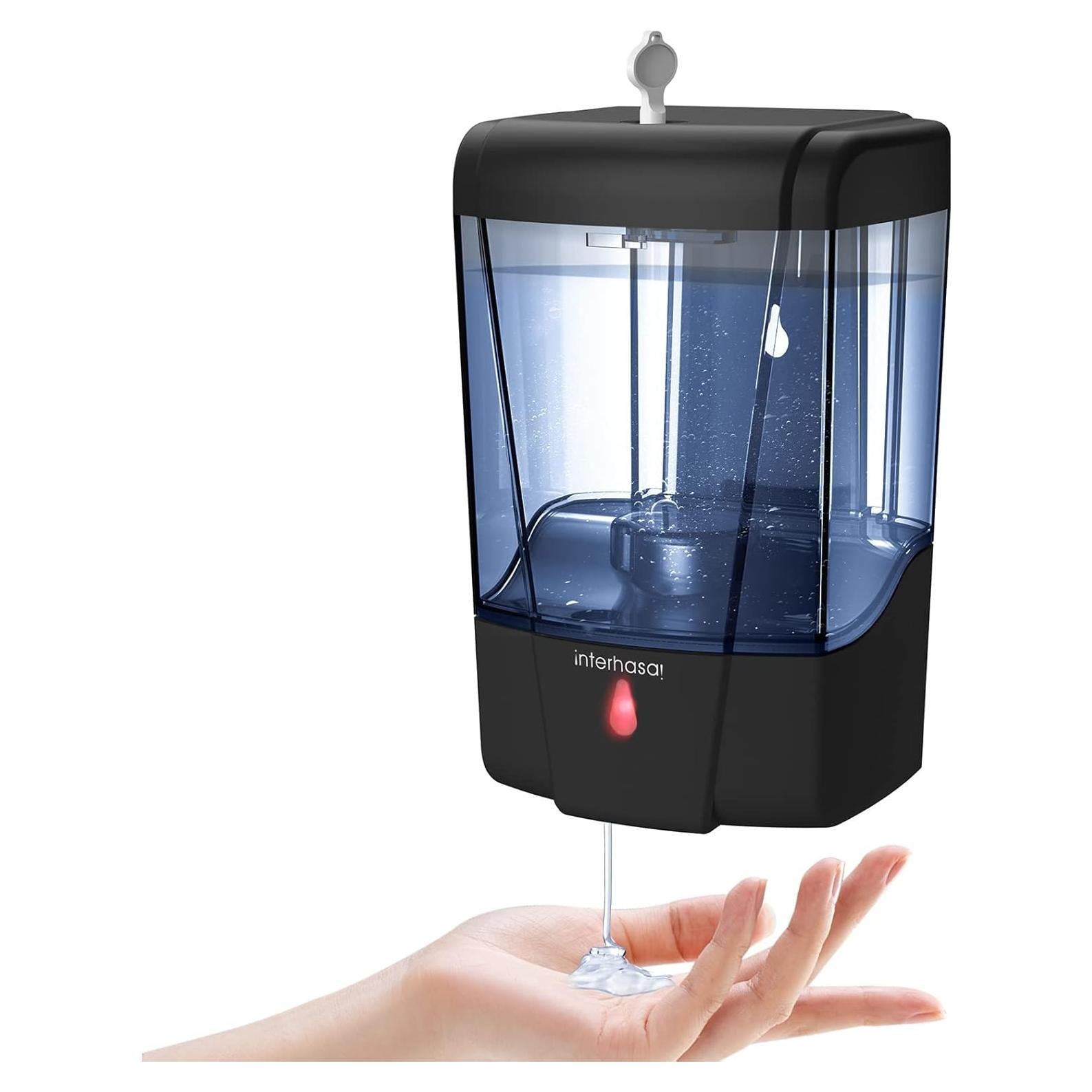 Dispensador de Jabón Automático Interhasa 600ml Negro