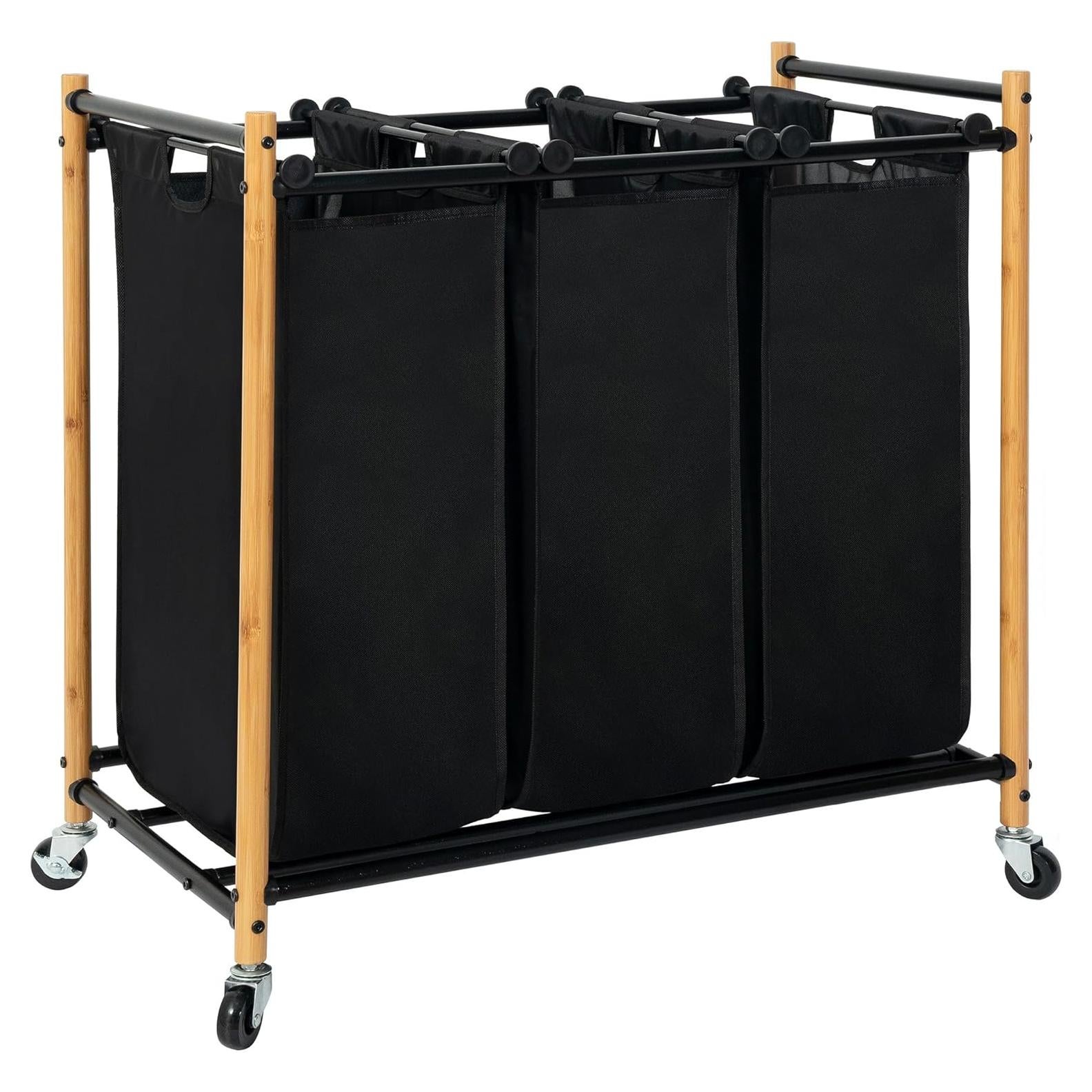 Sorter de Ropa STORAGE MANIAC 3 Secciones 135L con Ruedas